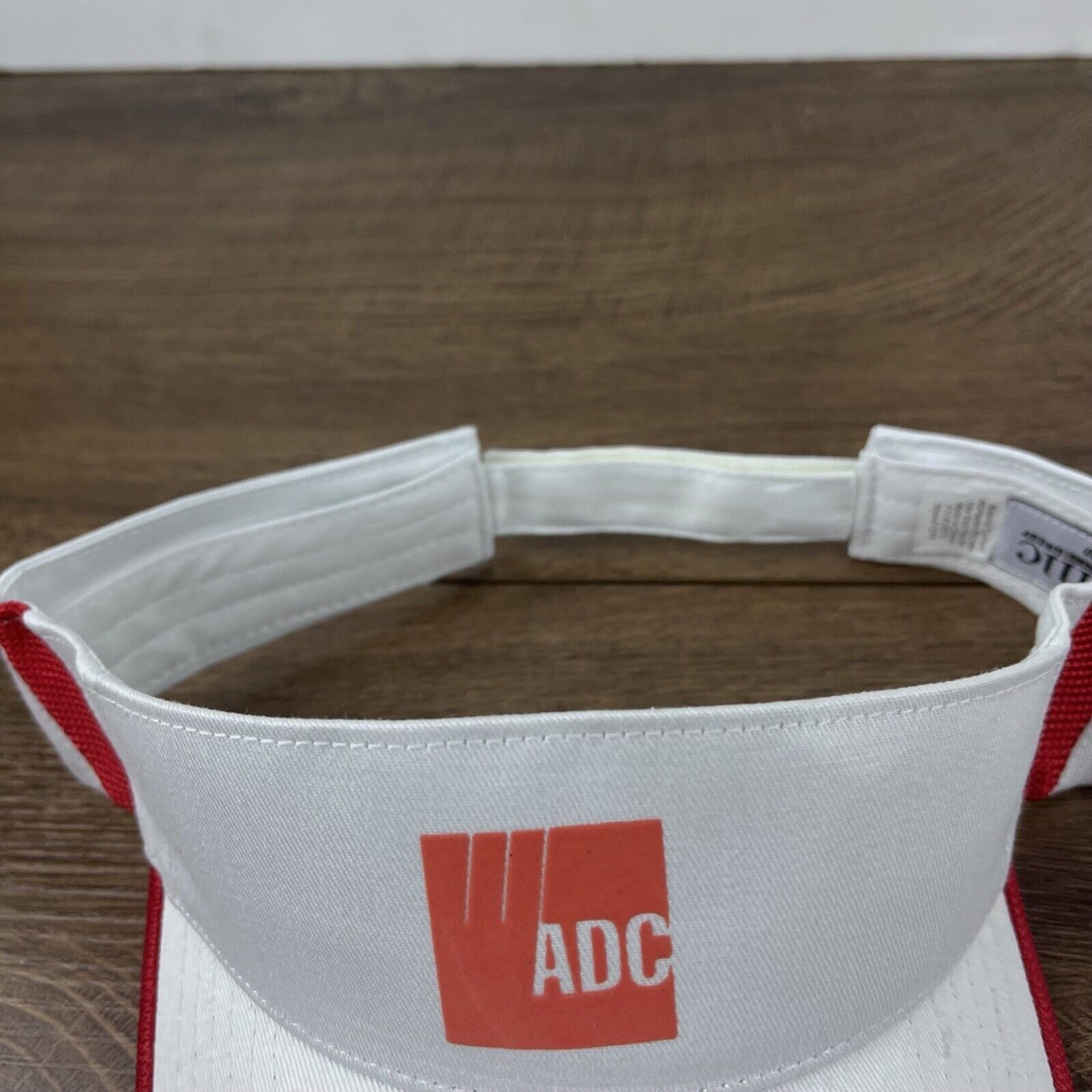 Other ADC W Visor Hat White ADC Cap Hat Adjustable Hat White ADC A Size ONE SIZE - 7 Thumbnail