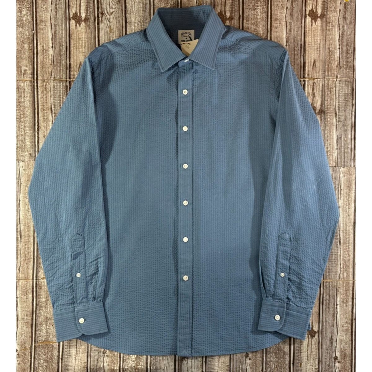 Todd Snyder Hamilton shirt Co + Todd Snyder Dress Shirt sz 16 blue NWT H Size US M / EU 48-50 / 2 - 1 Thumbnail