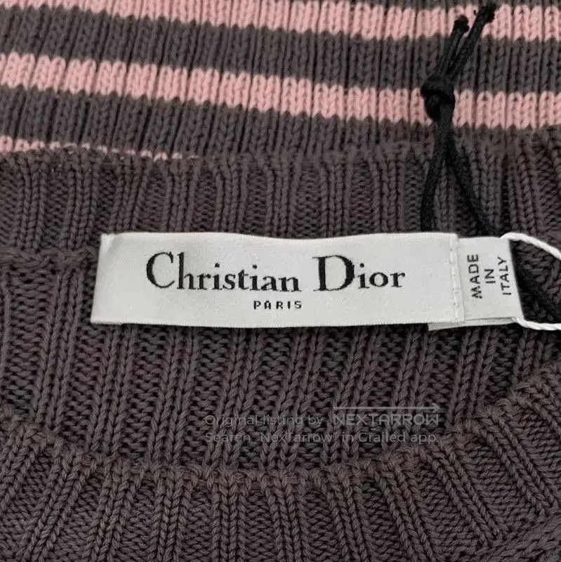 Dior Dior Color-Blocked Ribbed Cotton Sweater . Size XS / US 0-2 / IT 36-38 - 5 Thumbnail