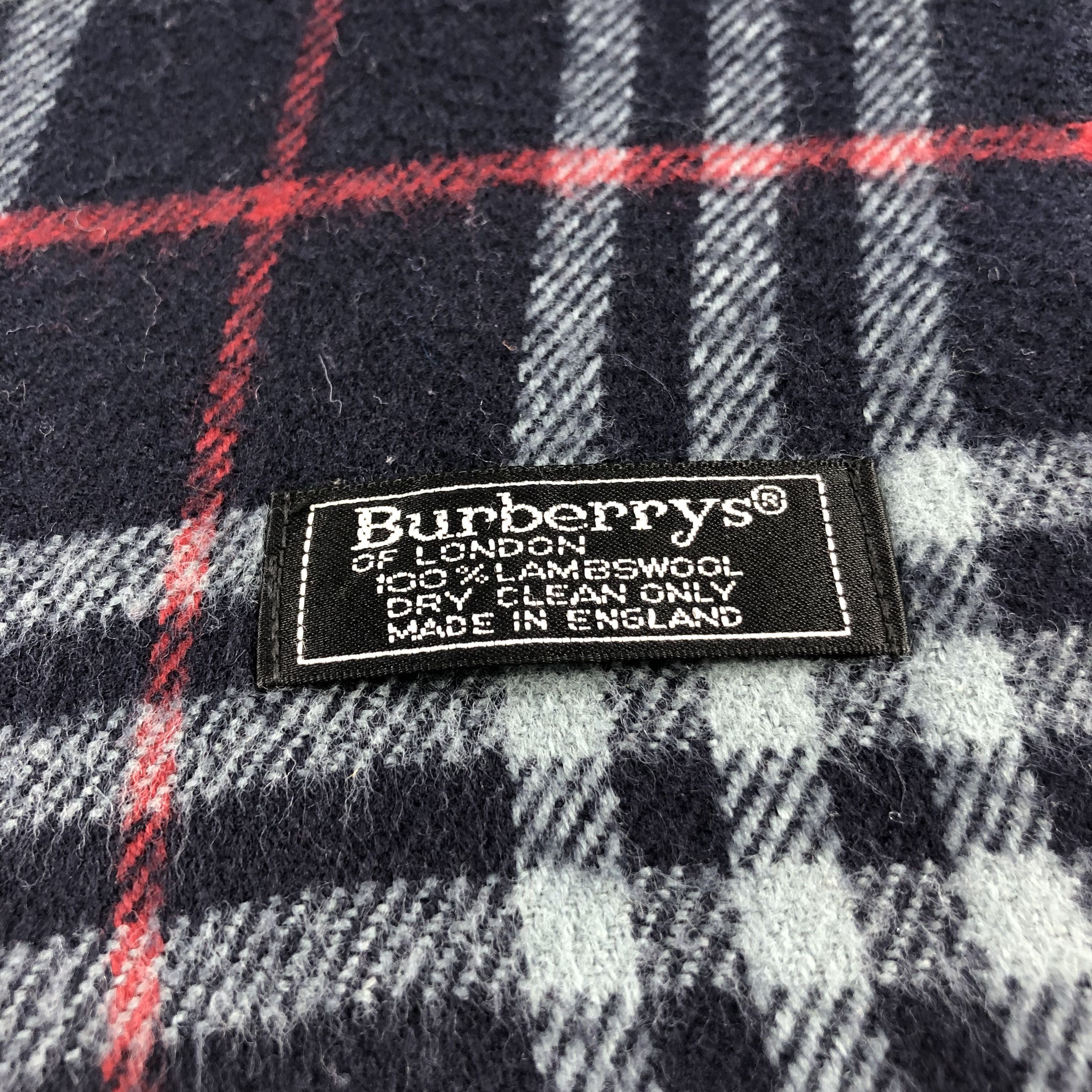 Burberry Burberrys Nova Check Blue Wool Scarf muffler V793 Size ONE SIZE - 4 Thumbnail