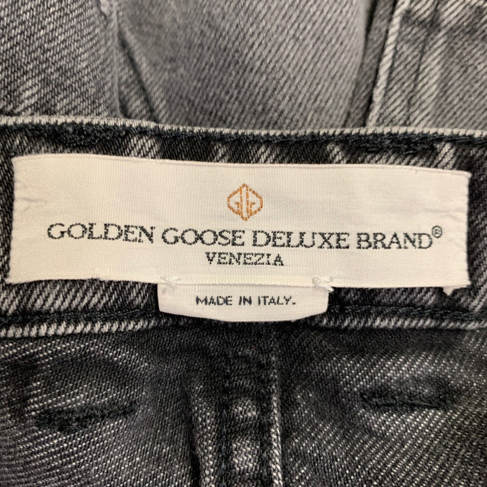 Golden Goose GOLDEN GOOSE Size M Grey Cotton Tapered Distressed Jeans Size 32" / US 10 / IT 46 - 6 Thumbnail