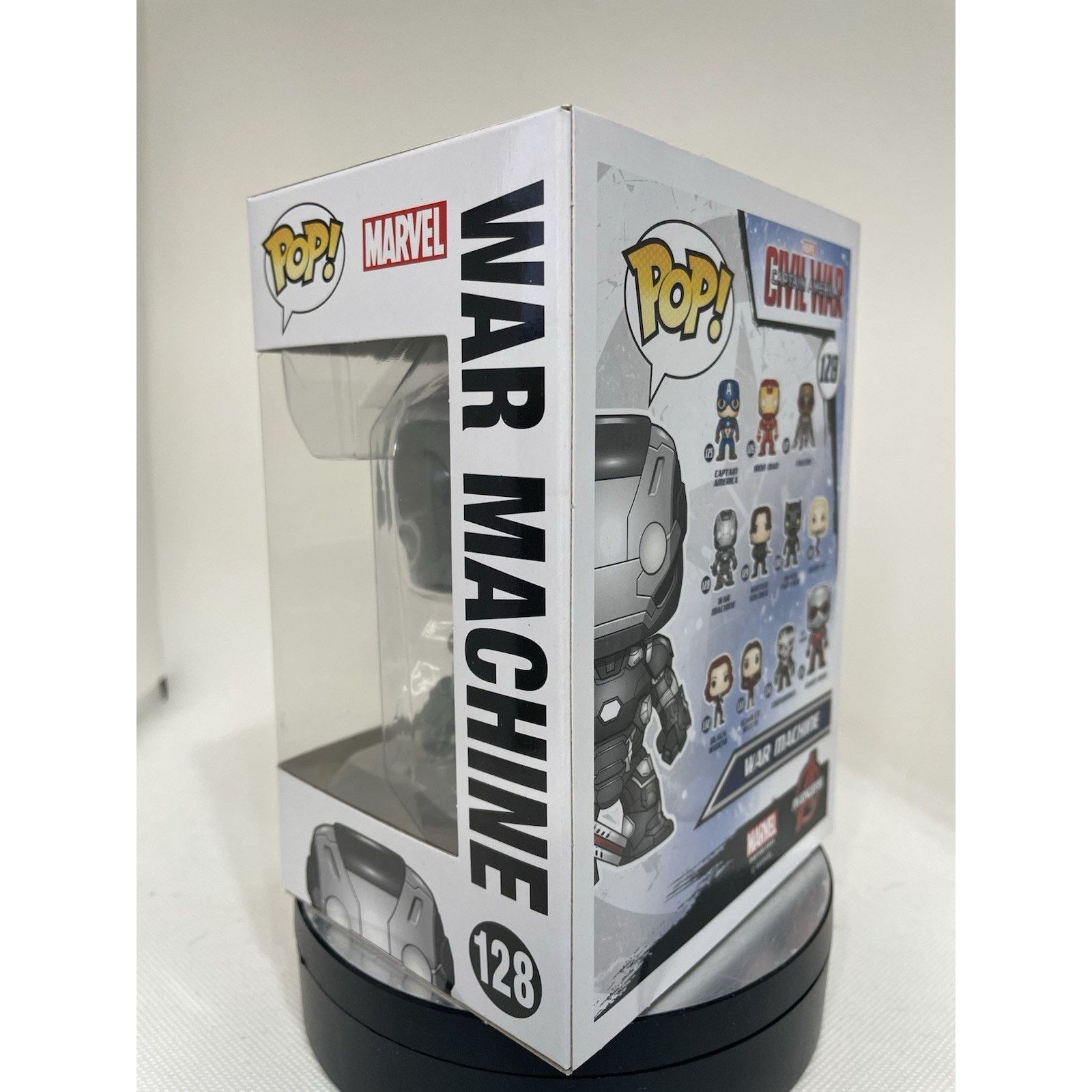 Marvel Comics Funko Pop! War Machine #128 - Near Mint - W Pop Protector Size ONE SIZE - 4 Thumbnail