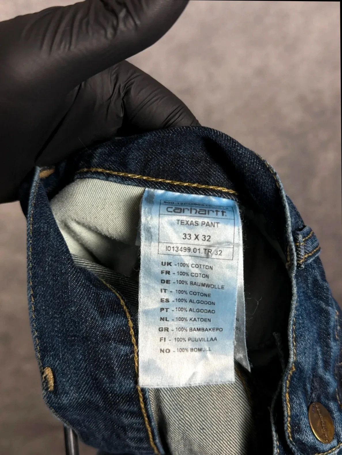 Carhartt Carhartt Texas Pant jeans navy blue denim vintage Y2K Size US 33 - 10 Thumbnail