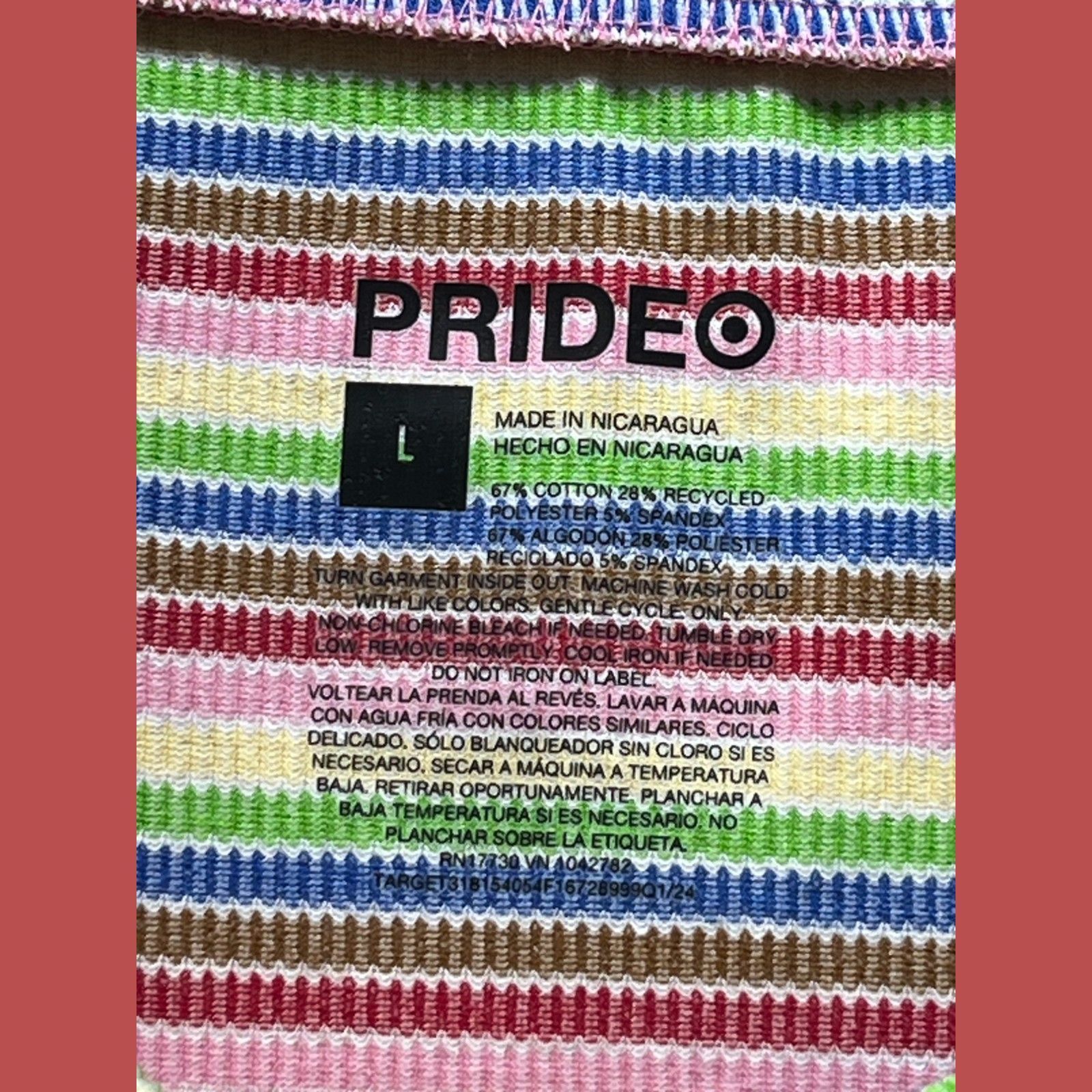 Other Pride - Women's Mid-Rise Mini Asymmetrical Skirt Rainbow Str Size 32" / US 10 / IT 46 - 10 Thumbnail