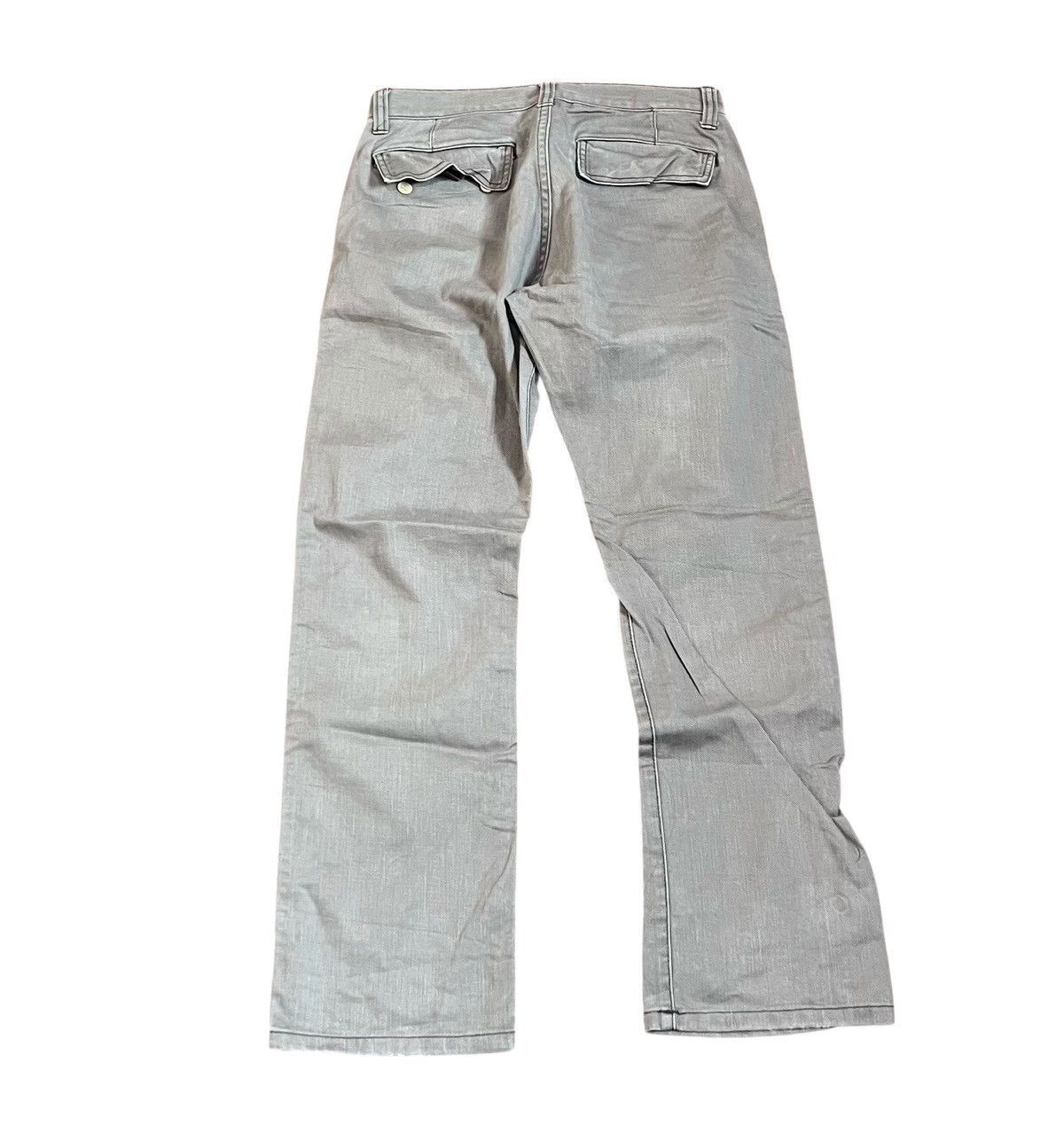Comme des Garcons Cdg homme AD2005 washed grey flared trousers Size US 29 - 5 Thumbnail
