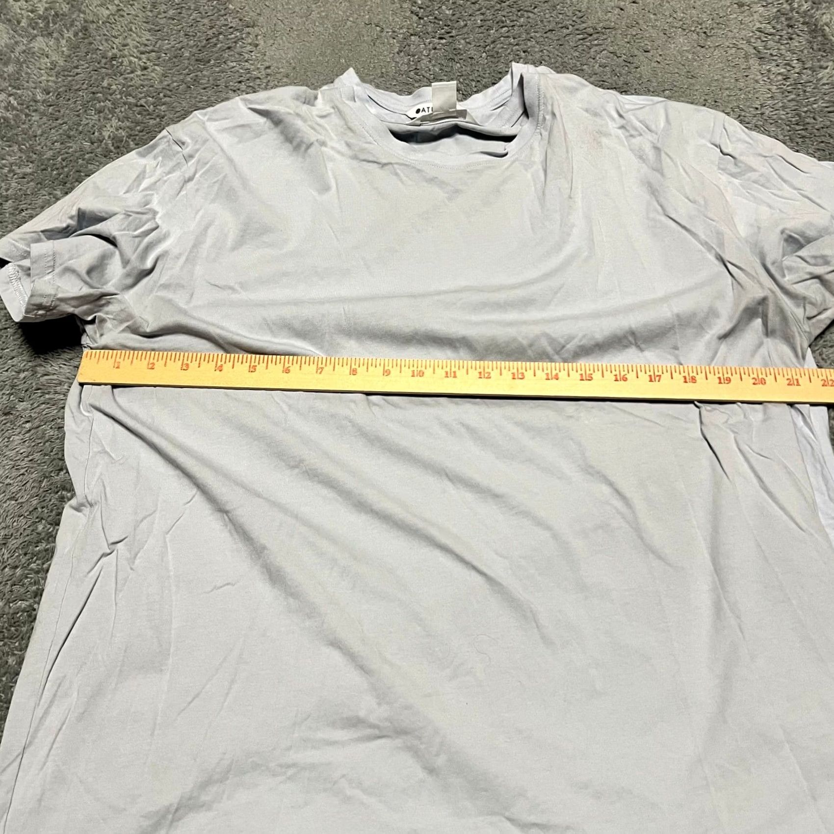 Athleta Athleta T-Shirt Womens Large Blue Crew Shirt Attletic***, Light discoloration Size L / US 10 / IT 46 - 7 Thumbnail