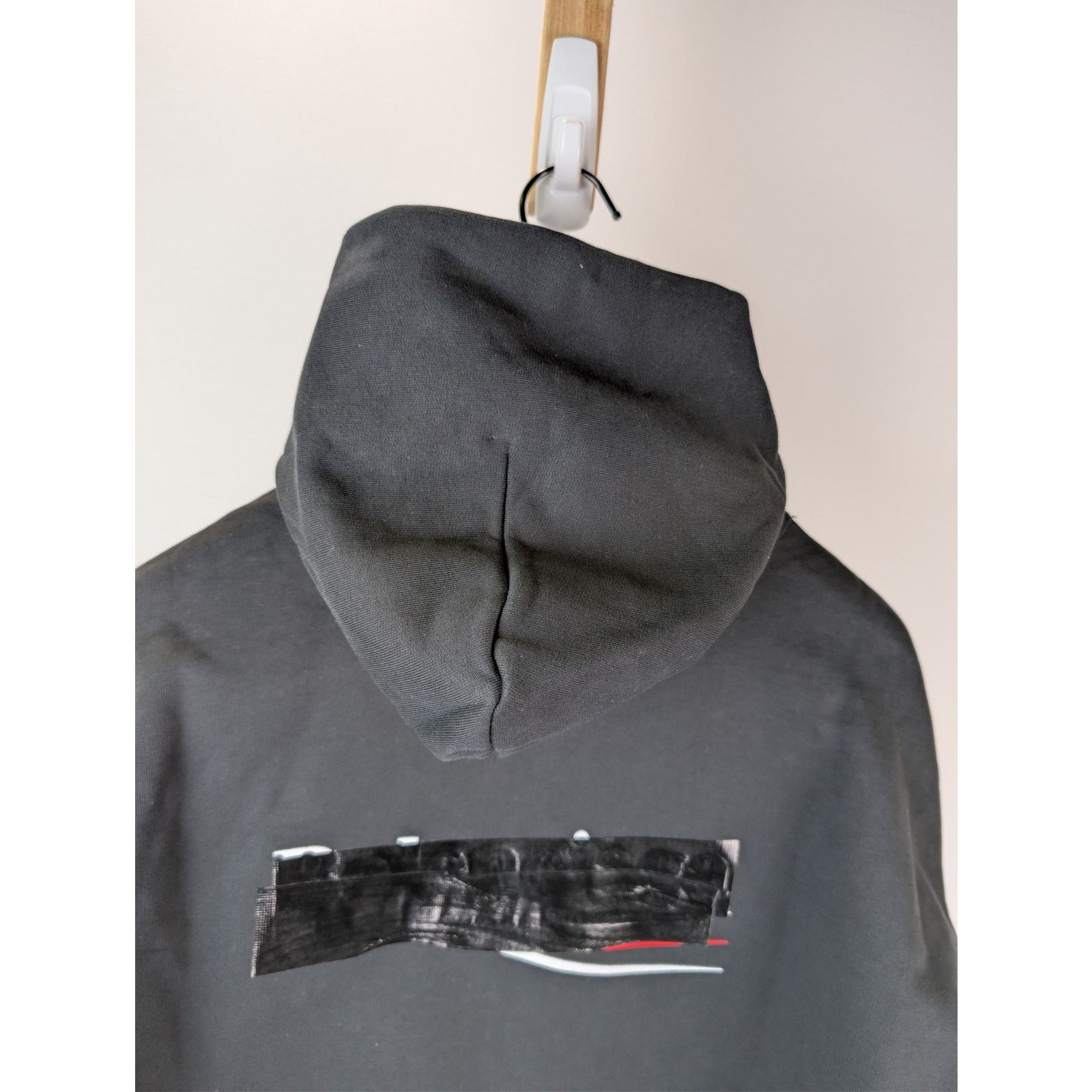 Balenciaga o1rshd1 Gaffer Molleton Archetype Large Fit Hoodie in Black Size US XXL / EU 58 / 5 - 15 Thumbnail