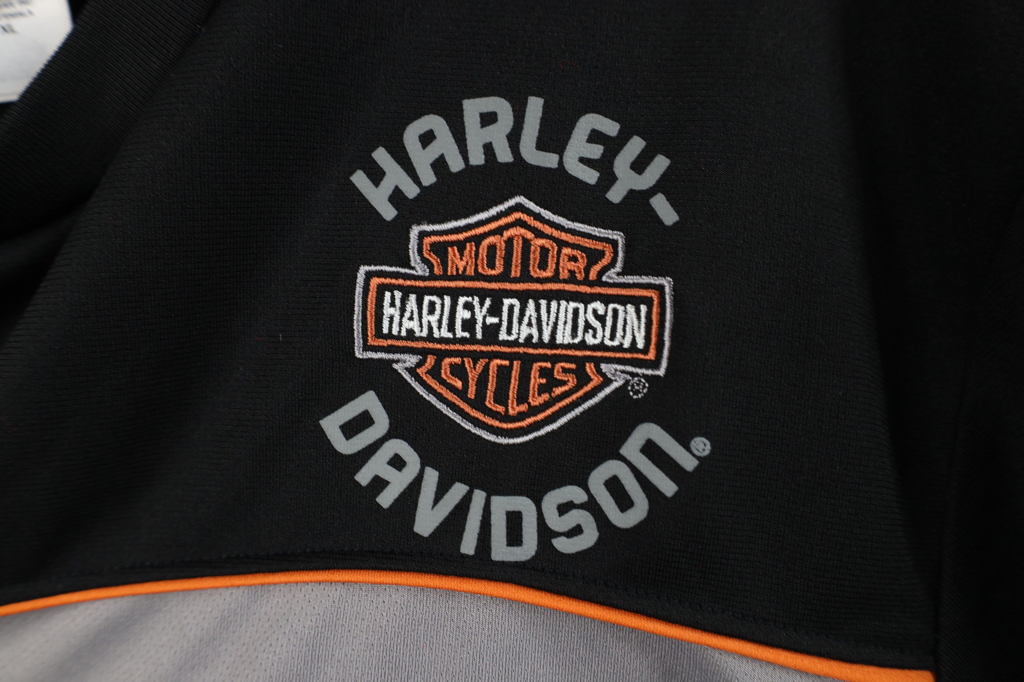 Harley Davidson Y2K Harley Davidson Color Block Knit Short Sleeve T-Shirt Size US XL / EU 56 / 4 - 4 Thumbnail