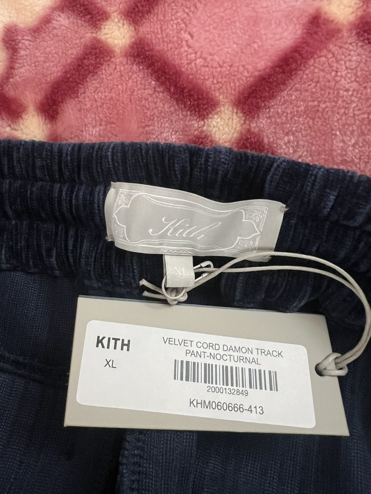 Designer × Kith Kith “Nocturnal” Velvet Cord Damon Track Pant Size XL - New🔥 Size US 36 / EU 52 - 3 Thumbnail