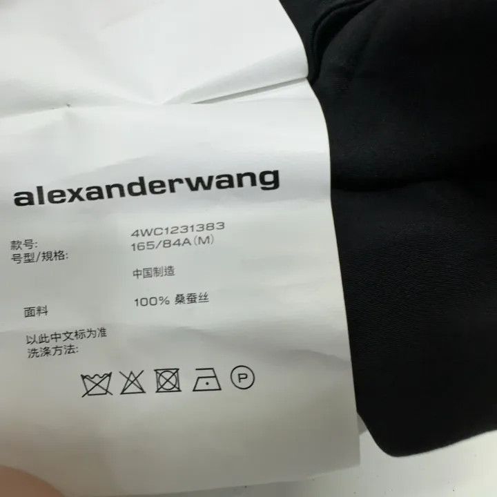 Alexander Wang Alexander Wang Black Off-Shoulder Long Sleeve Shirt - Size M / US 6-8 / IT 42-44 - 5 Thumbnail