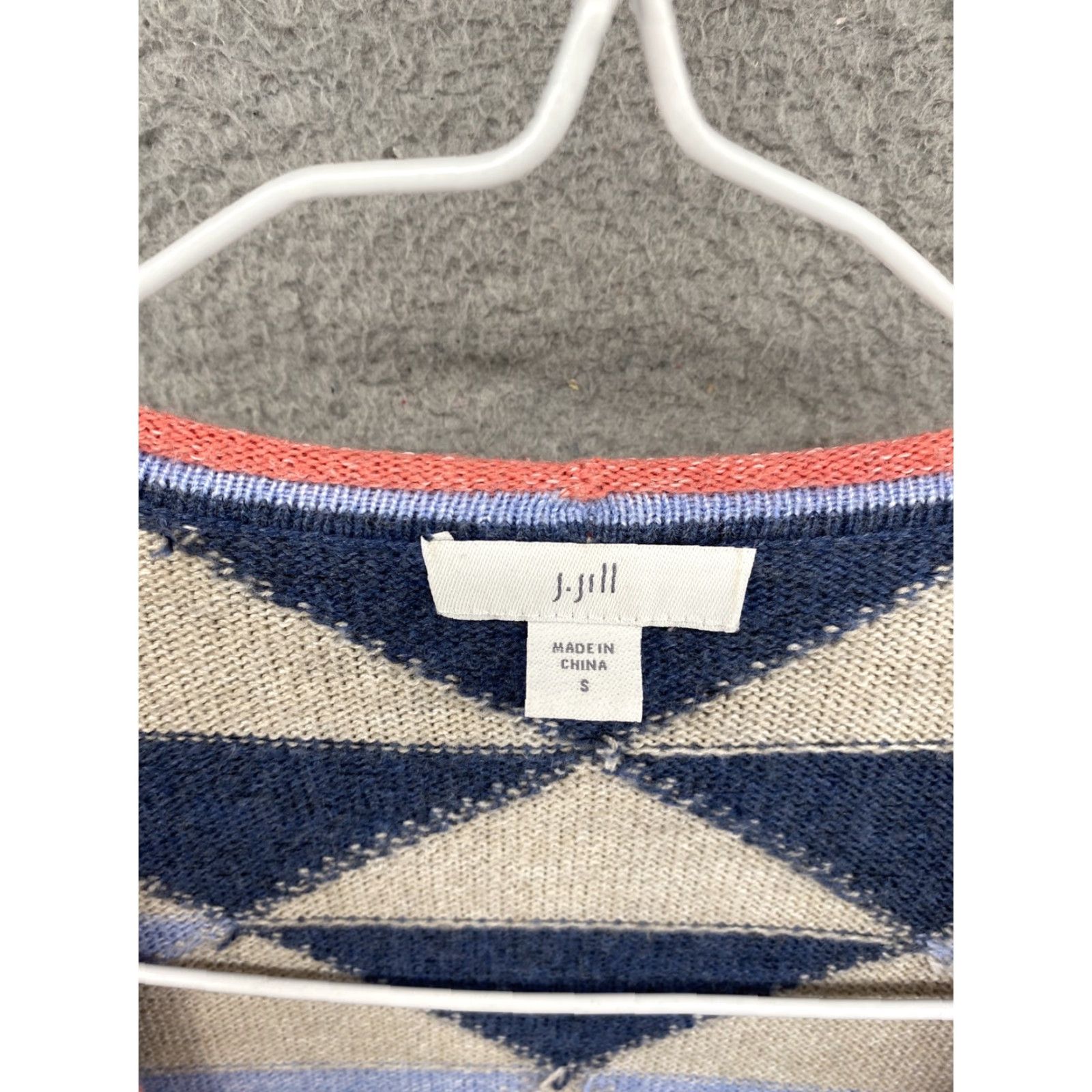 J. Jill VINTAGE J Jill Beige Aztec Print Open Front Knit Cardigan Sweater Women’s Size Small Size S / US 4 / IT 40 - 2 Thumbnail
