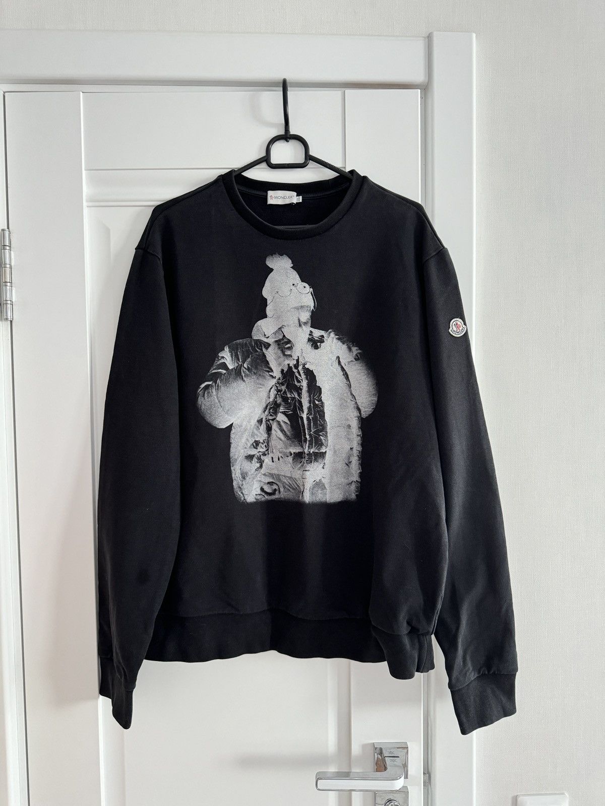 MONCLER◆MAGLIA GIROCOLLO/パーカー/XS/コットン/GRY/無地/F10938G70900 Moncler Maglia Girocollo Sweatshirt | Grailed