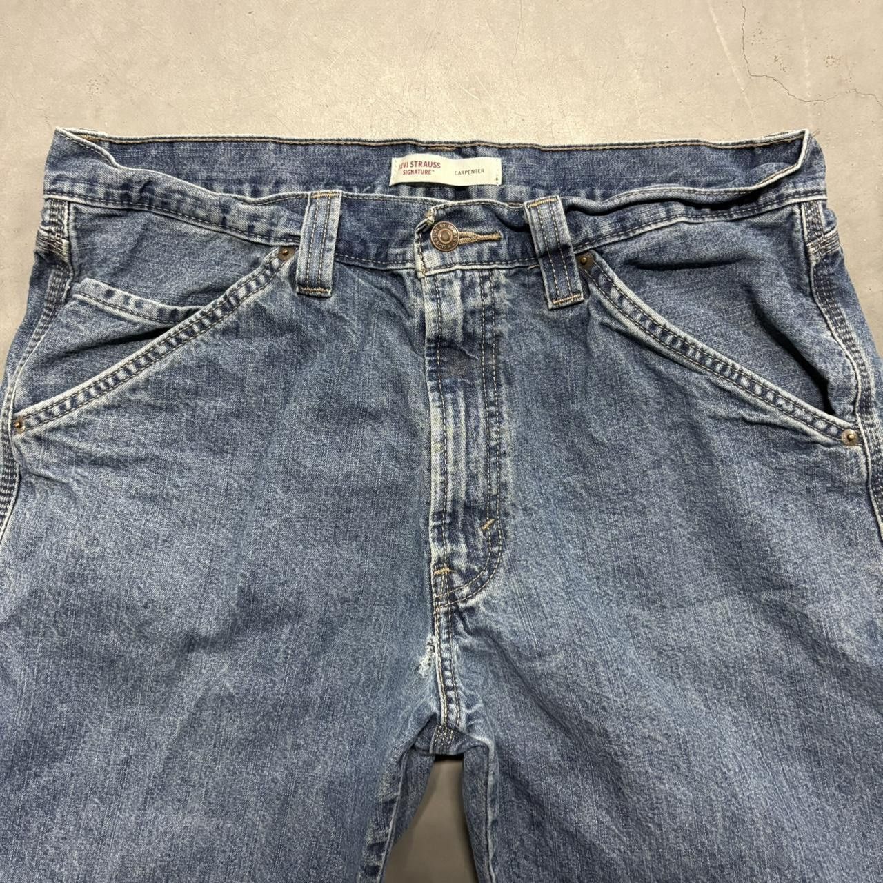 Levi's Crazy Vintage Y2K/2000s Baggy Levis Carpenter Streetwear Style Medium Wash Denim Jeans! Size US 34 / EU 50 - 2 Thumbnail