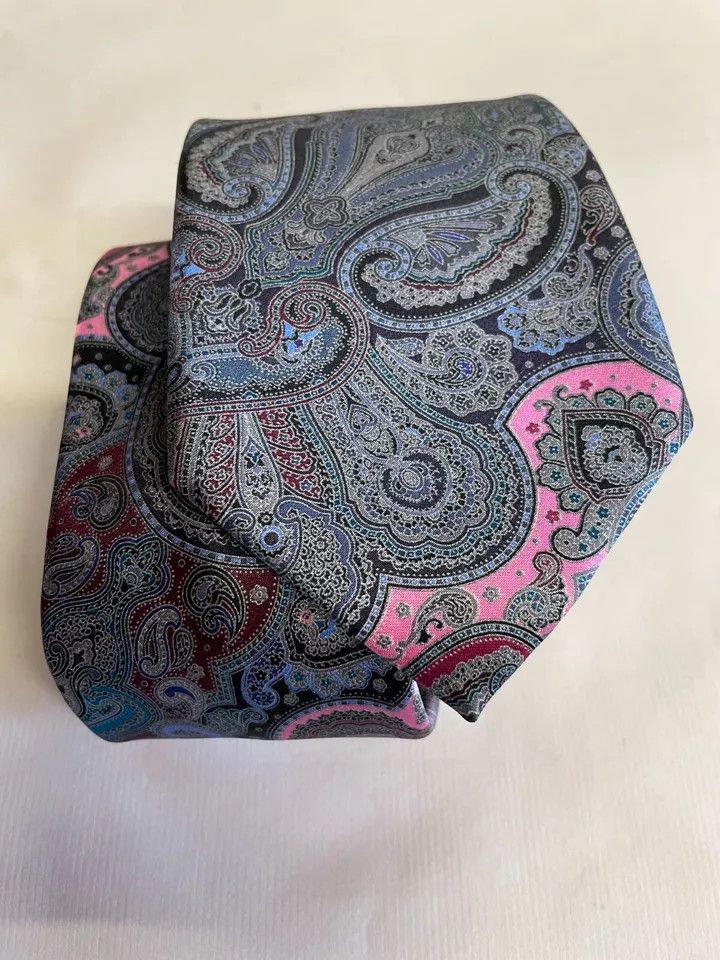 Ermenegildo Zegna New Ermenegildo Zegna Quindici #150 Paisley Silk Tie Size ONE SIZE - 7 Thumbnail
