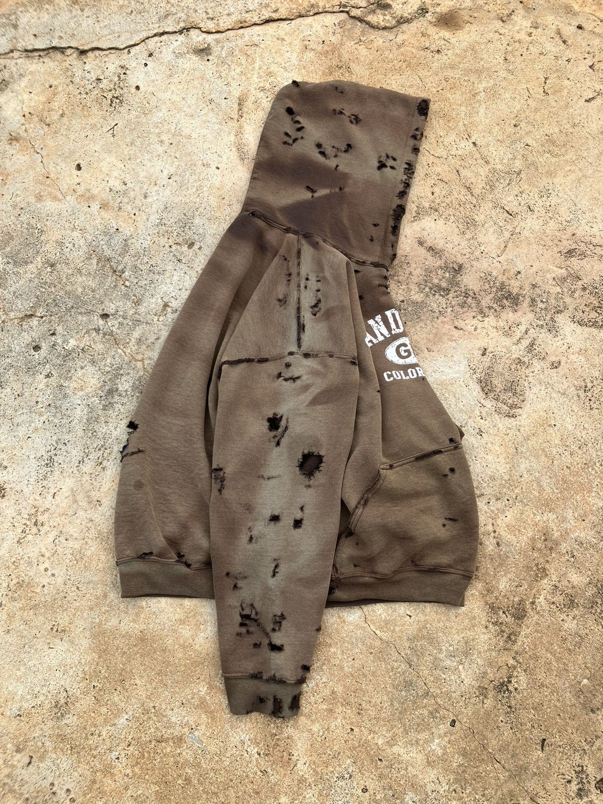 Gildan × StraightFaded Hoodie faded & destroy.🔪 Size US XL / EU 56 / 4 - 9 Thumbnail