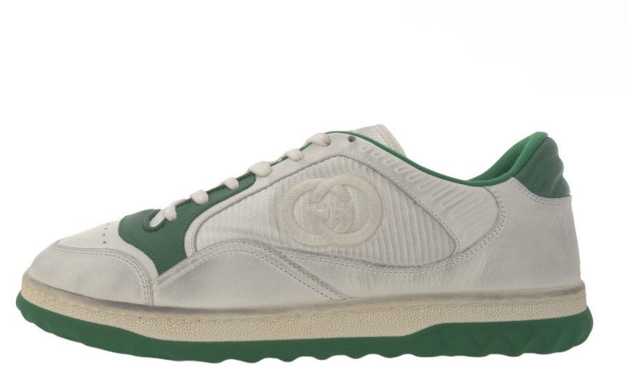 Gucci Gucci Men MAC80 Sneaker Off White Green Size US 11.5 / EU 44-45 - 2 Thumbnail