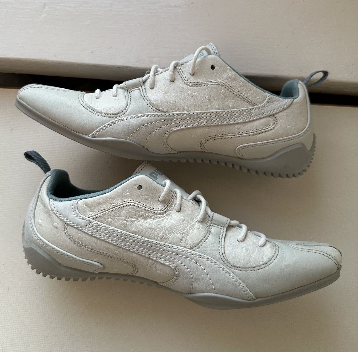 Puma Puma London Trail Low (2007) ostrich pattern white leather Size US 8.5 / IT 38.5 - 5 Thumbnail