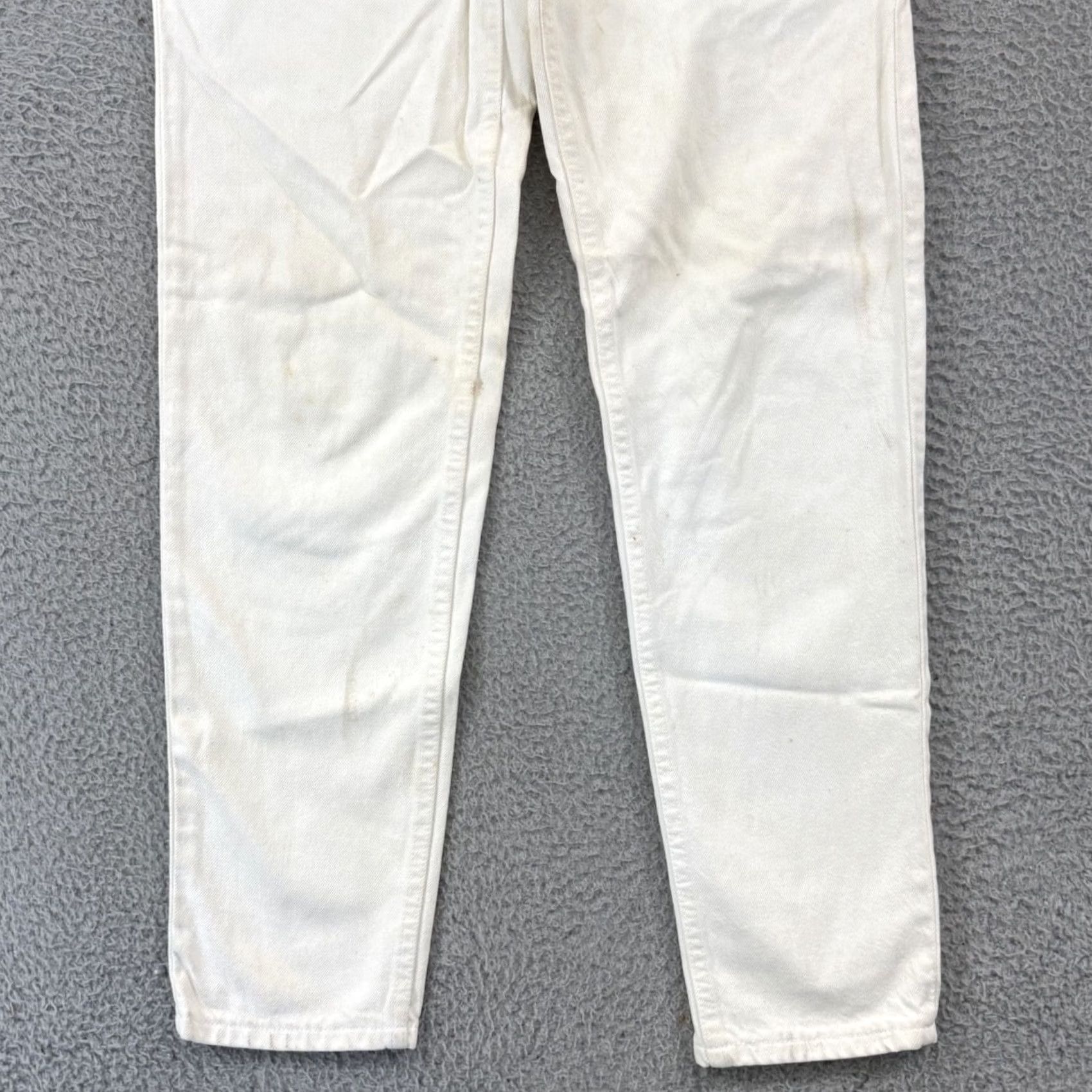 Levi's VINTAGE Levi's 550 Jeans Womens 11 White Denim 90s Relaxed Tapered Leg USA Size 32" / US 10 / IT 46 - 2 Thumbnail