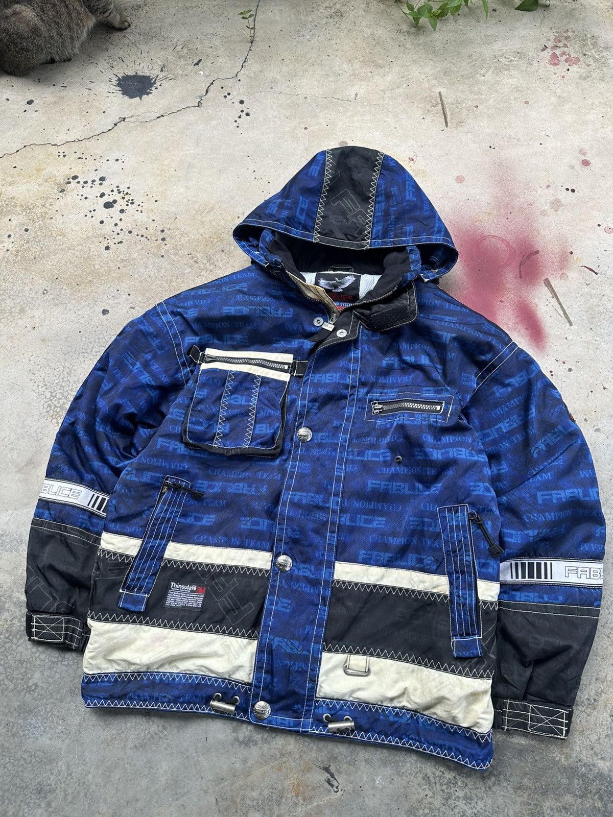 Vintage 👹Vintage Fablice Blue Ski Thinsulate Insulation Ski Jacket Size US XL / EU 56 / 4 - 3 Thumbnail