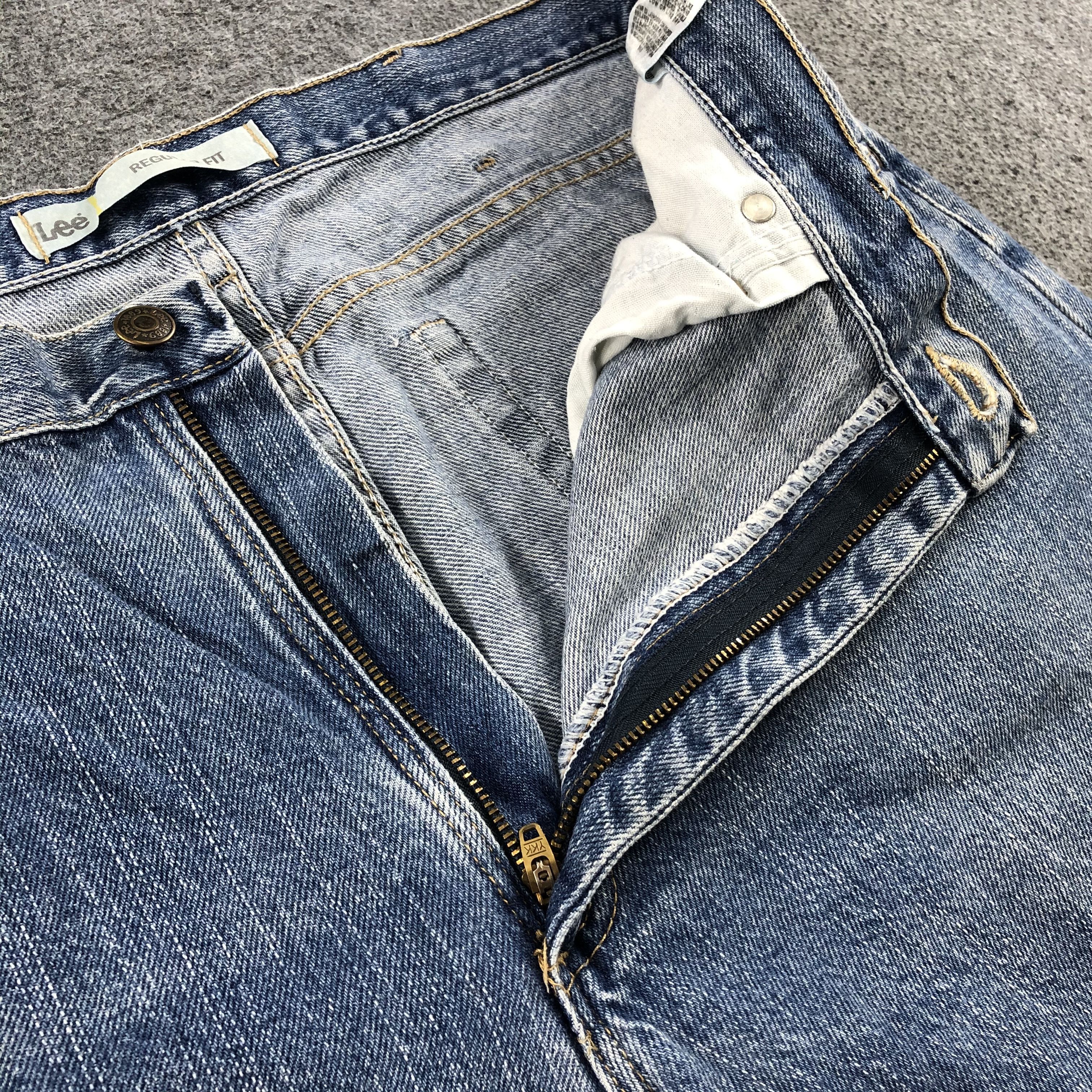 Lee Vintage Blue Wash Lee Jeans-J1573 Size US 38 / EU 54 - 12 Thumbnail