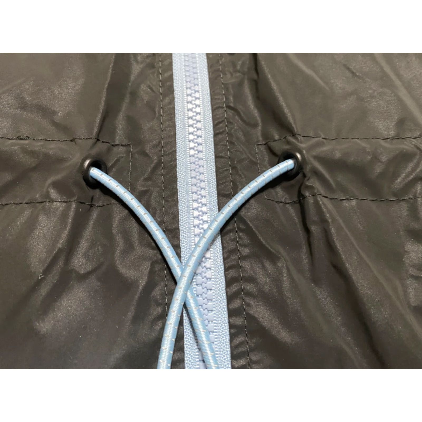 Fabletics VINTAGE Fabletics Jacket Women's L Black Full Zip Windbreaker Reflective Mid-Length Zip All Seasons New with Tags Size L / US 10 / IT 46 - 4 Thumbnail