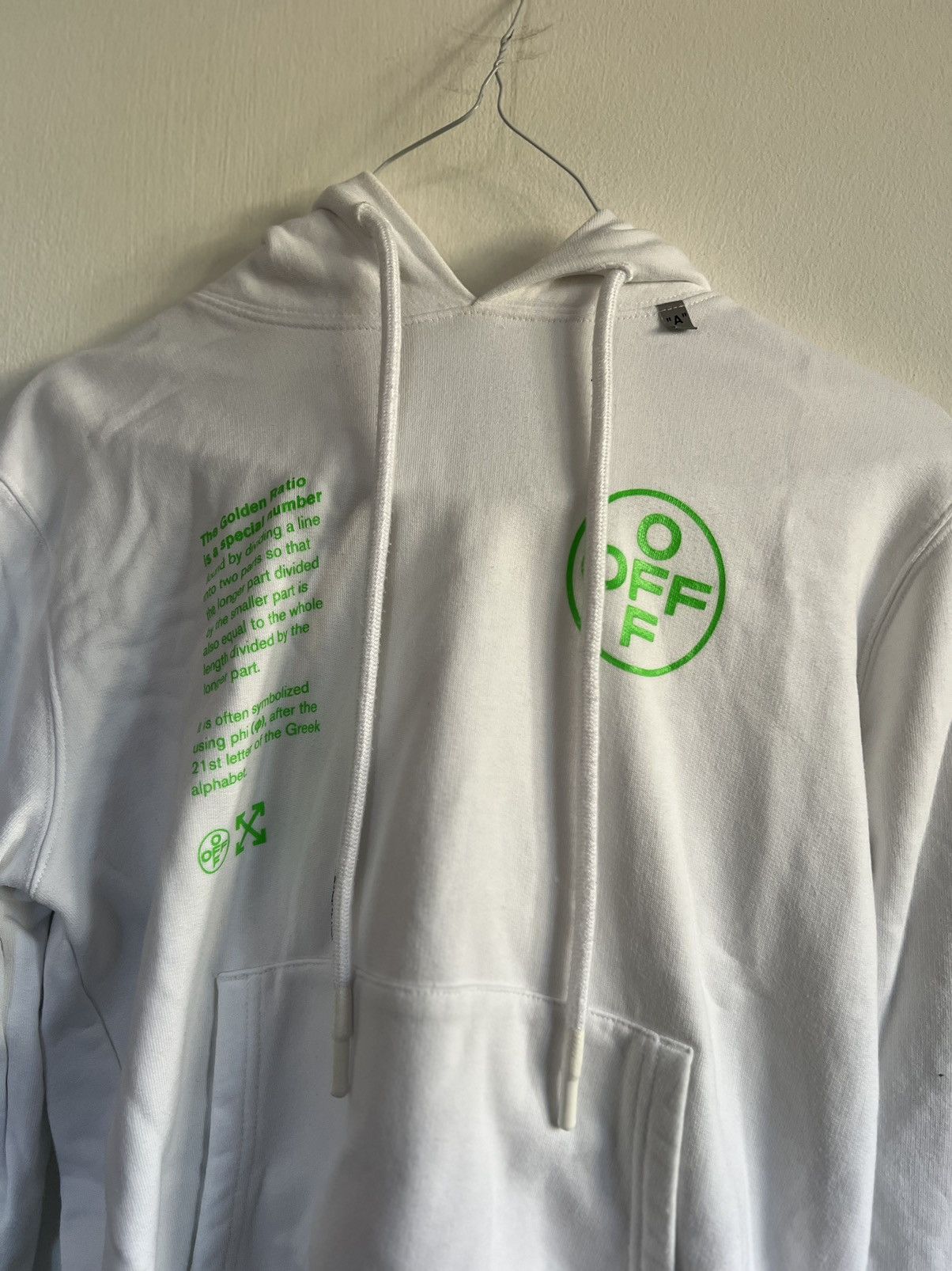 Off-White Off white golden ratio hoodie Size US S / EU 44-46 / 1 - 4 Thumbnail