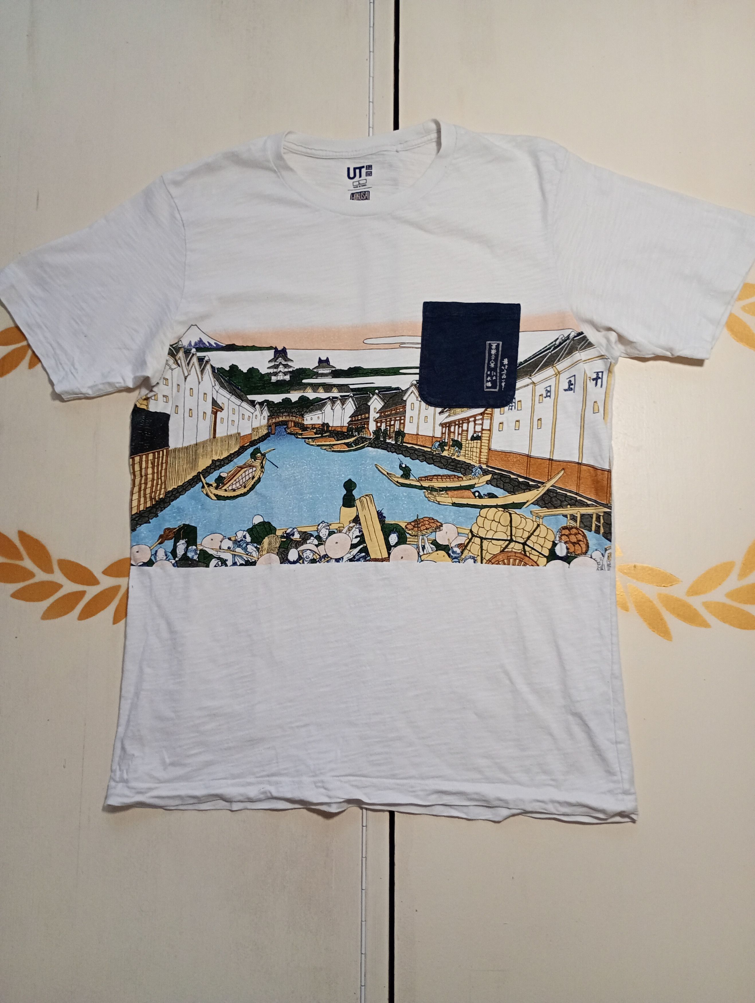 Uniqlo Uniqlo Hokusai Blue T-Shirt Size US L / EU 52-54 / 3 - 2 Thumbnail