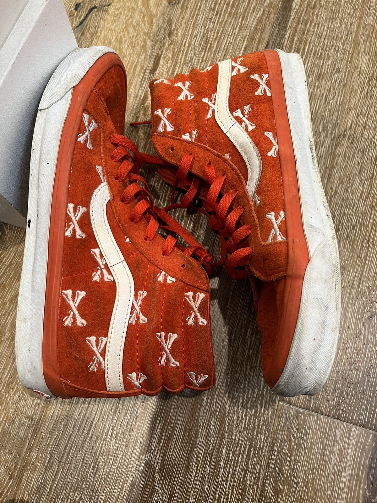 Vans × Wtaps Vans wtaps sk8 hi lx orange bones sneakers Size US 10.5 / EU 43-44 - 4 Thumbnail