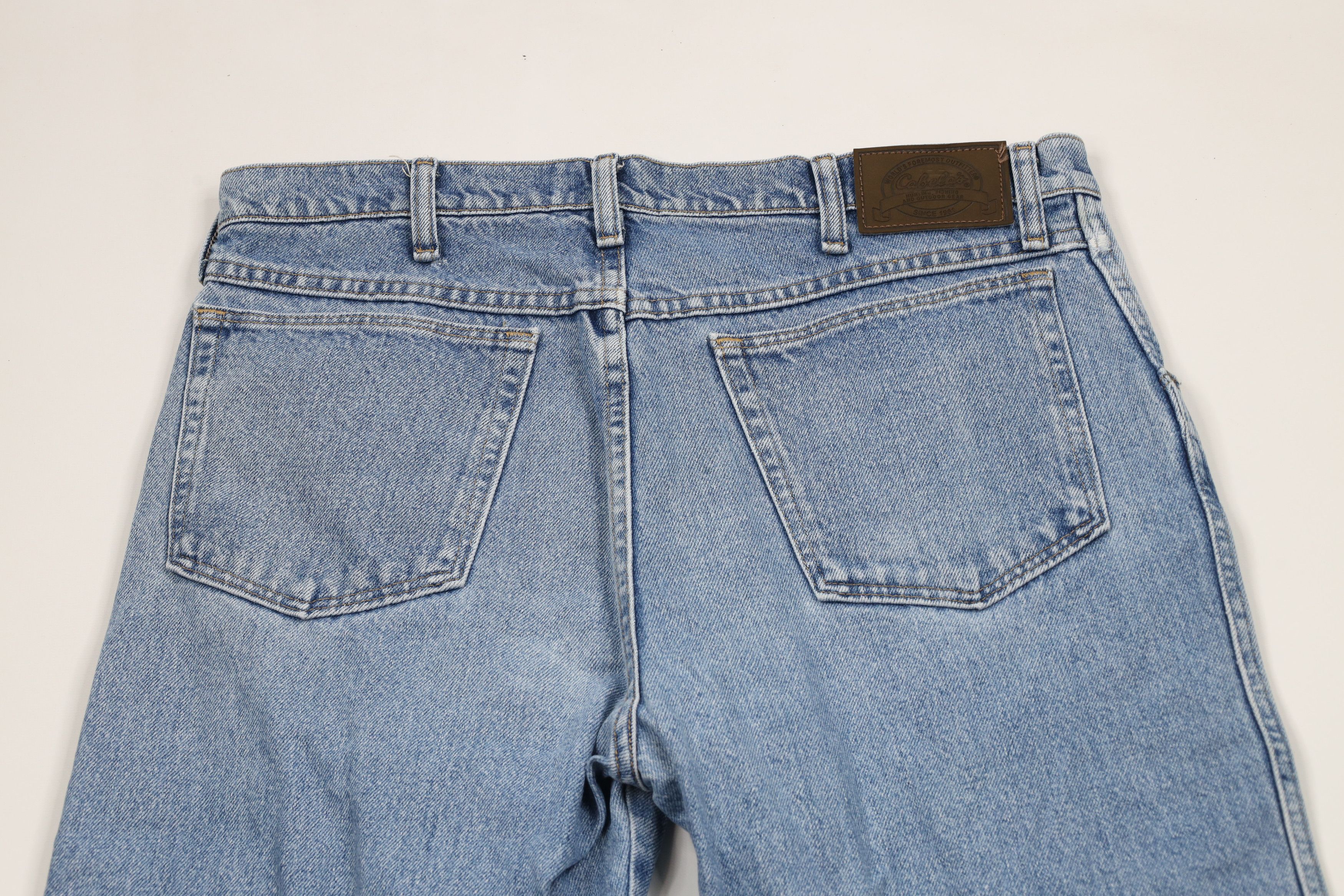 Cabelas × Vintage Vintage 90s Cabelas Spell Out Straight Leg Denim Jeans Size US 34 / EU 50 - 10 Thumbnail