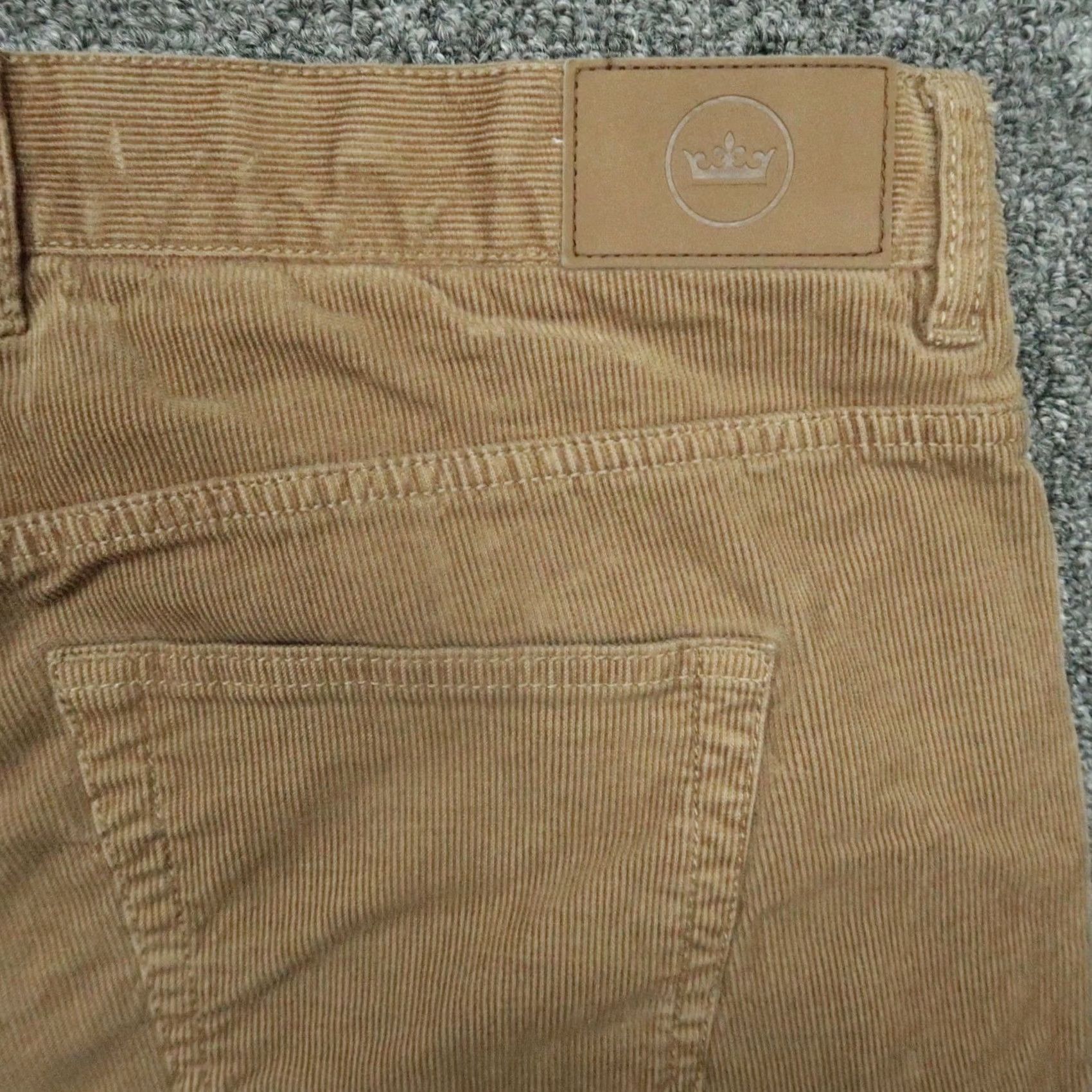 Peter Millar Peter Millar Pants Mens 38x31 Brown Corduroy 5-Pocket Straight Front Flat Front Chino Regular Trousers Size US 38 / EU 54 - 6 Thumbnail