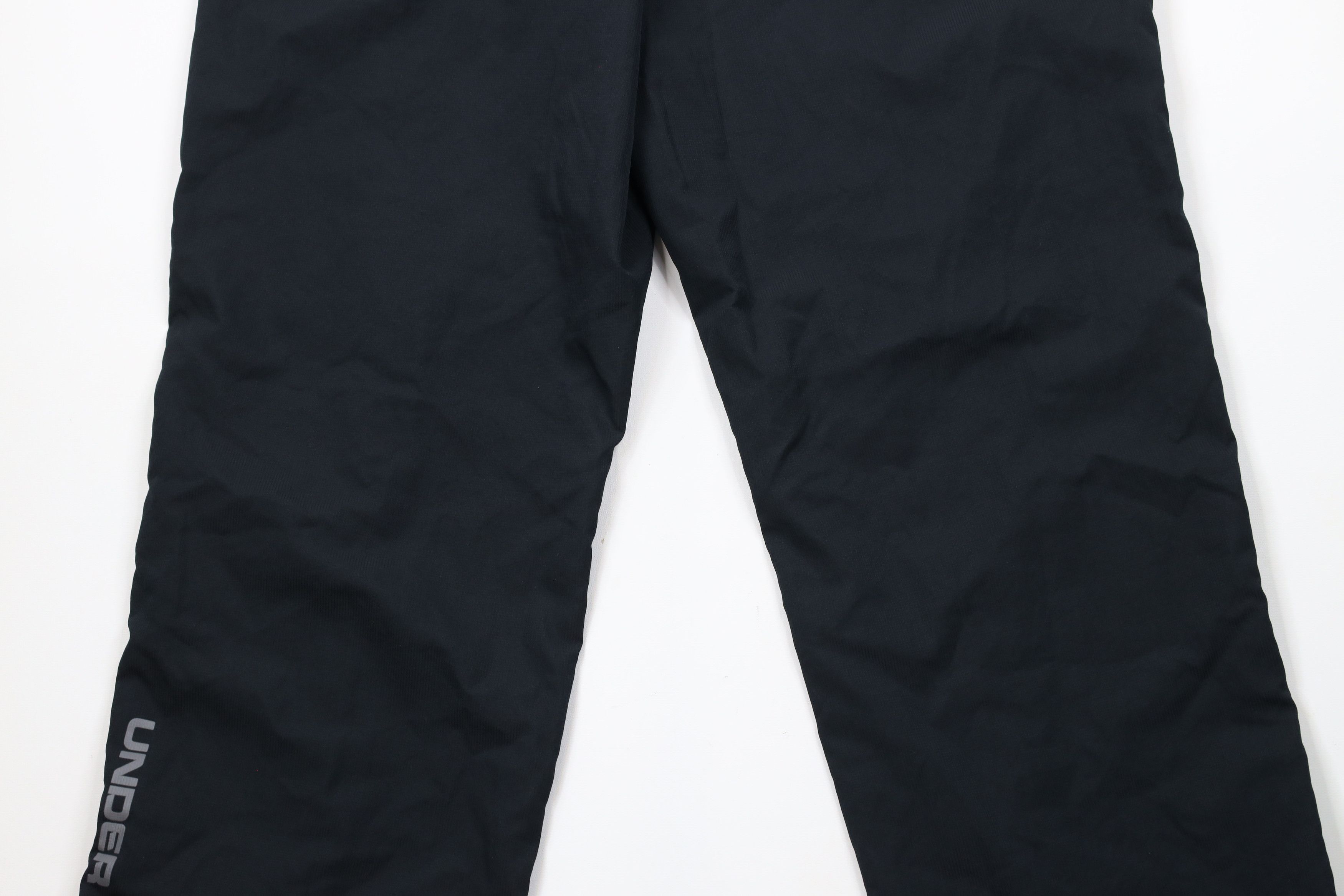 Under Armour × Vintage Under Armour HeatGear Spell Out Lined Wide Leg Pants Black Size US 34 / EU 50 - 11 Thumbnail