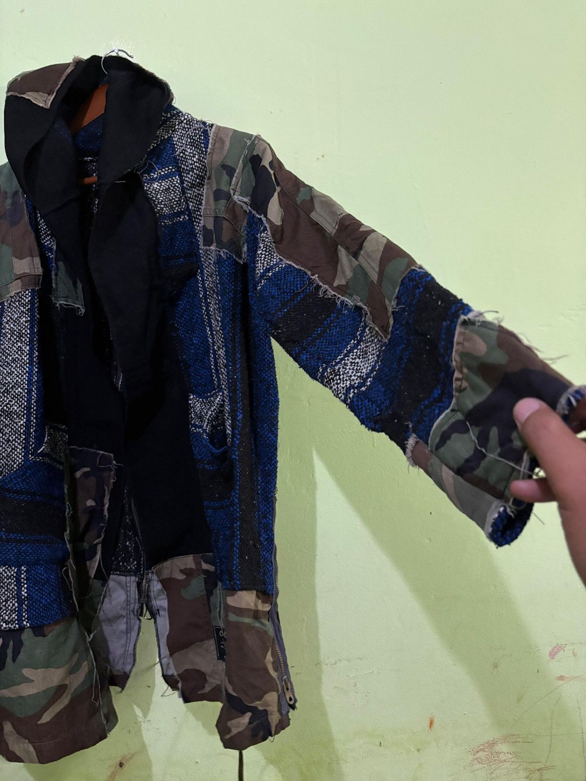 Vintage VTG 90's rebuild Military Cardigan jacket Design Boro Stlye Size US L / EU 52-54 / 3 - 3 Thumbnail