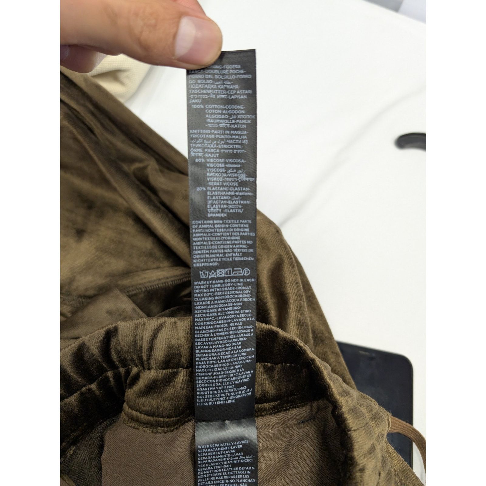 Tom Ford o1rshd1 Cut and Swen Trouser Sweatpants / Joggers in Brown Size US 34 / EU 50 - 16 Thumbnail