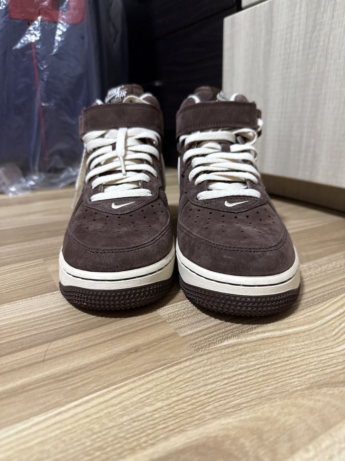 Nike Nike Air Force 1 ‘07 QS (Chocolate/Cream) Size US 7.5 / EU 40-41 - 3 Thumbnail