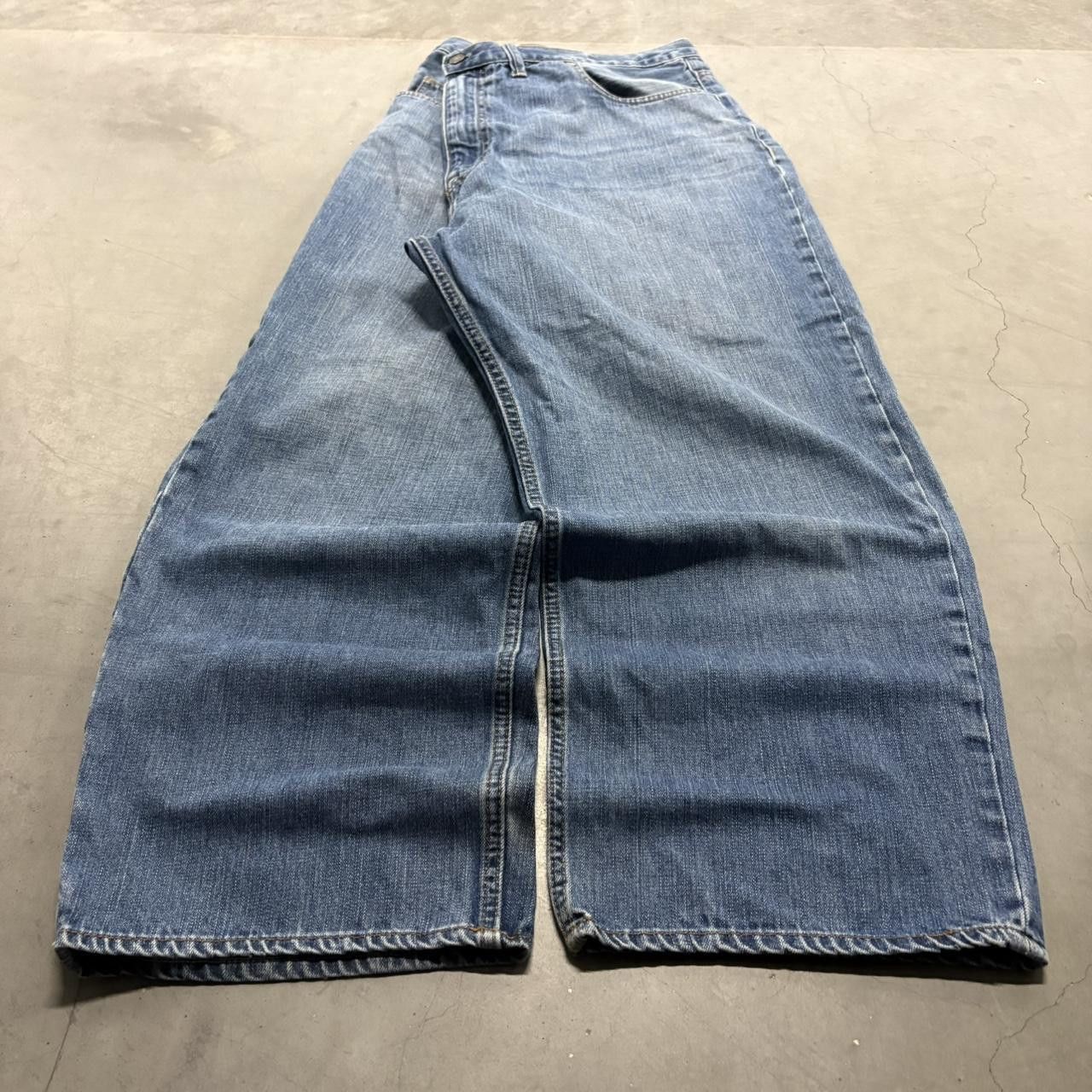Vintage Crazy Vintage Y2K/2000s Super Baggy Wideleg Arizona Jeans Medium Wash Denim Jeans! Size US 44 / EU 60 - 3 Thumbnail