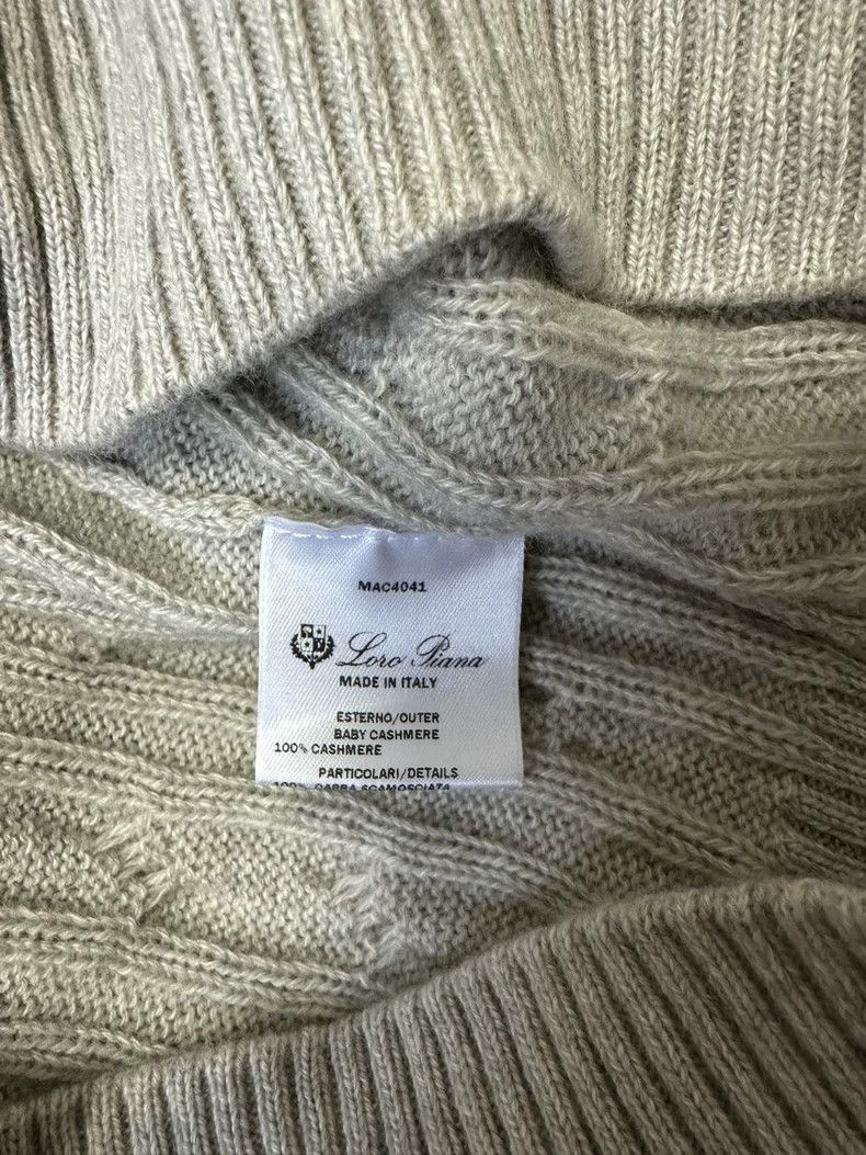 Loro Piana LORO PIANA Half zip sweater Size US XL / EU 56 / 4 - 3 Thumbnail
