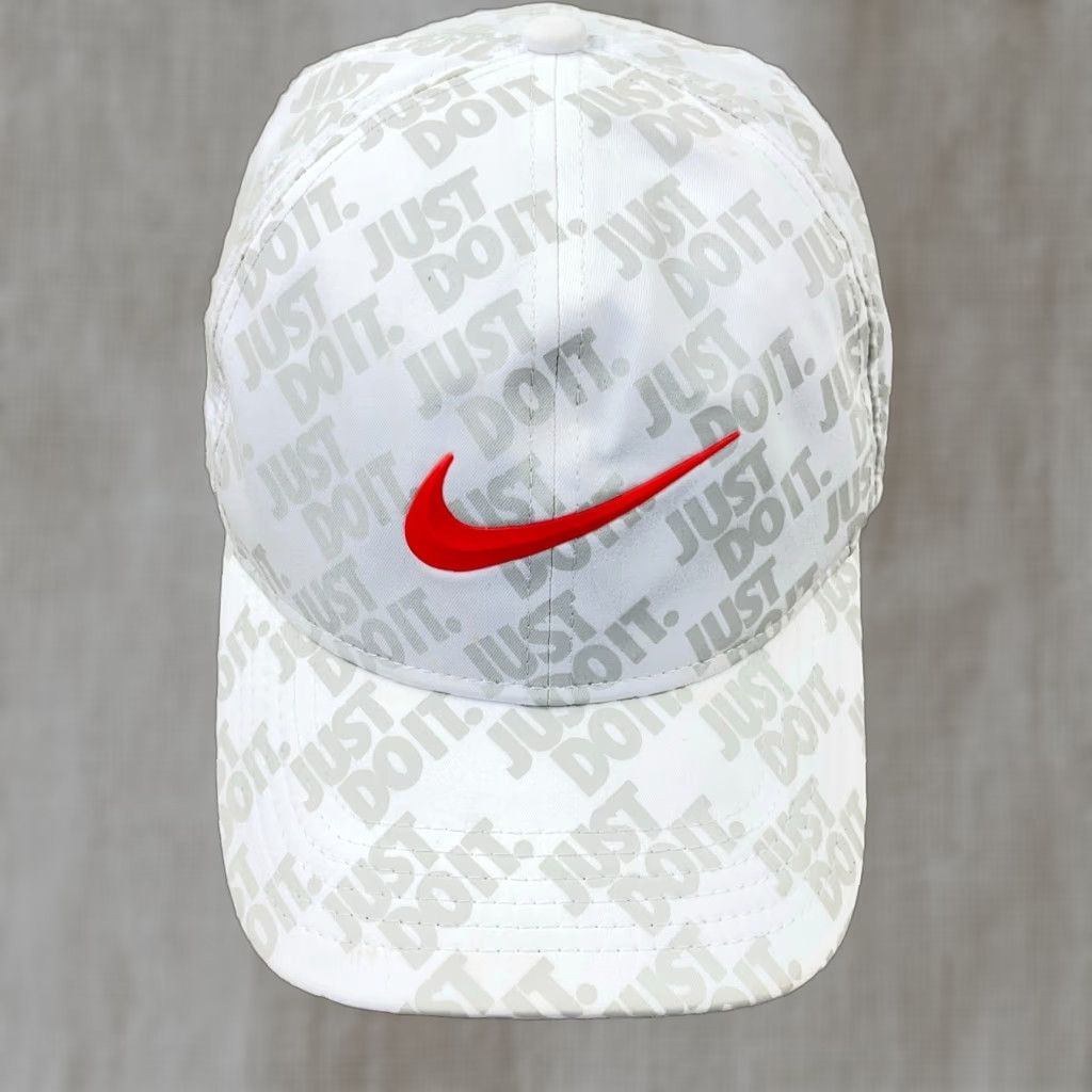 Nike Nike Hat Cap Snapback Performance White Orange All Over AOP Classic99 Swoosh Size ONE SIZE - 1 Thumbnail