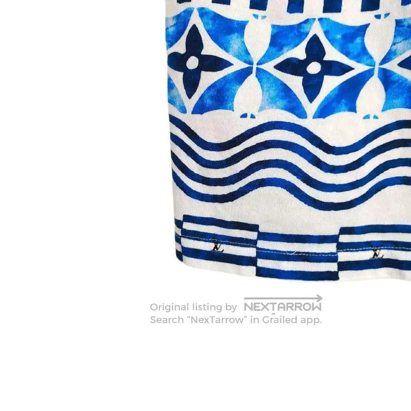 Louis Vuitton Louis Vuitton Women's Blue Cotton Tank Top . Size XS / US 0-2 / IT 36-38 - 4 Thumbnail