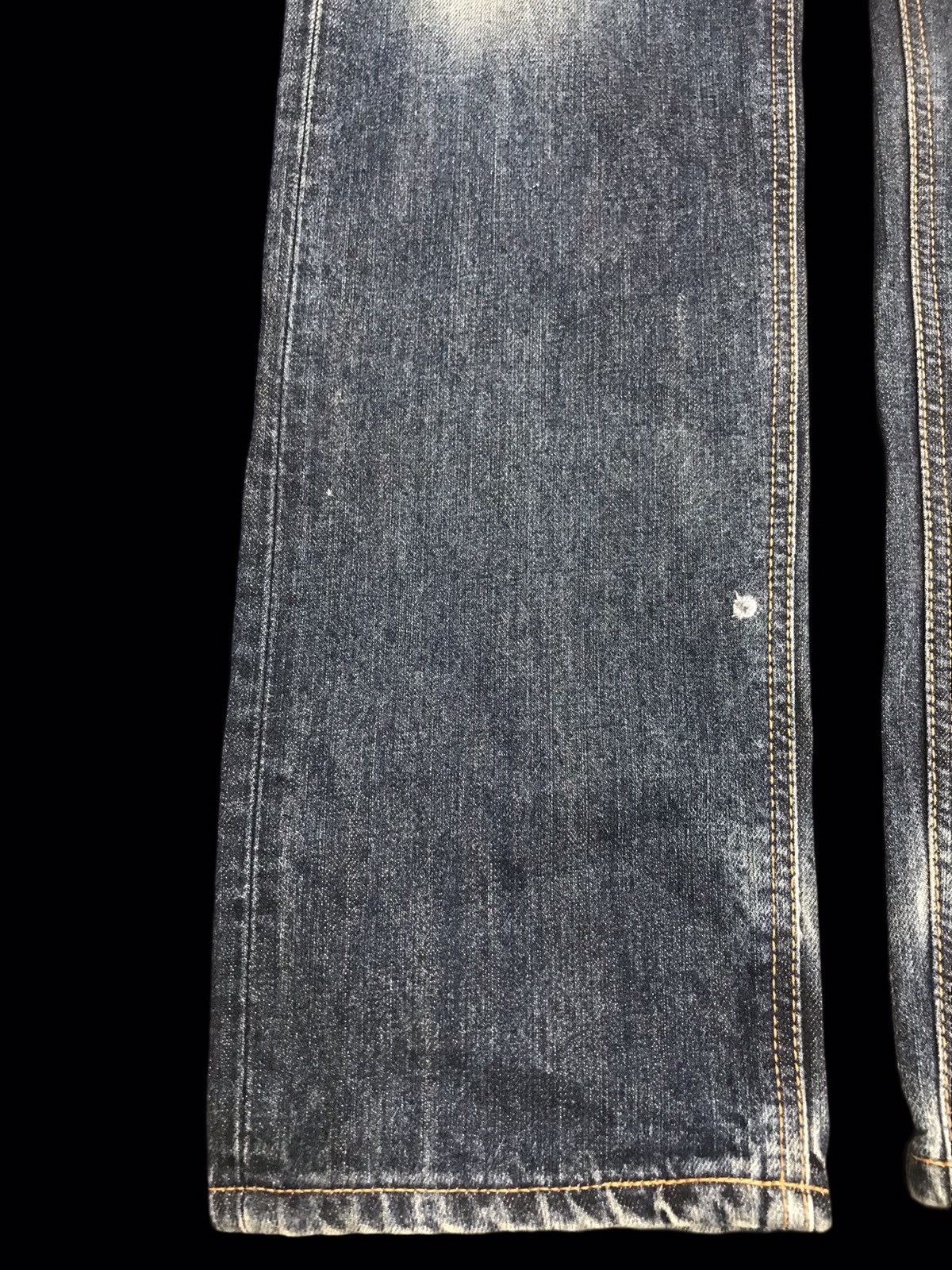 Edwin × Vintage EDWIN Super Distressed Mud Wash Regular Jeans F26 Size US 30 / EU 46 - 7 Thumbnail