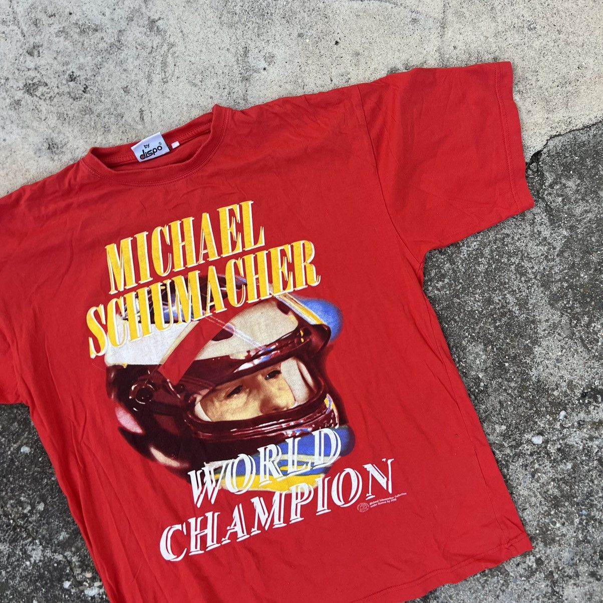 Formula 1 × Vintage 00s Vintage Michael Schumacher 2006 Hot Wheels T-Shirt Size US XL / EU 56 / 4 - 4 Thumbnail