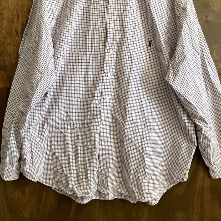Ralph Lauren Ralph Lauren Mens Shirt White Multi Plaid Button-Up Classic Fit 2XLT 100% Cotton Dress Shirt Button-Down Collar Long Sleeve Logo Classic Mens Wear Size US XXL / EU 58 / 5 - 3 Thumbnail