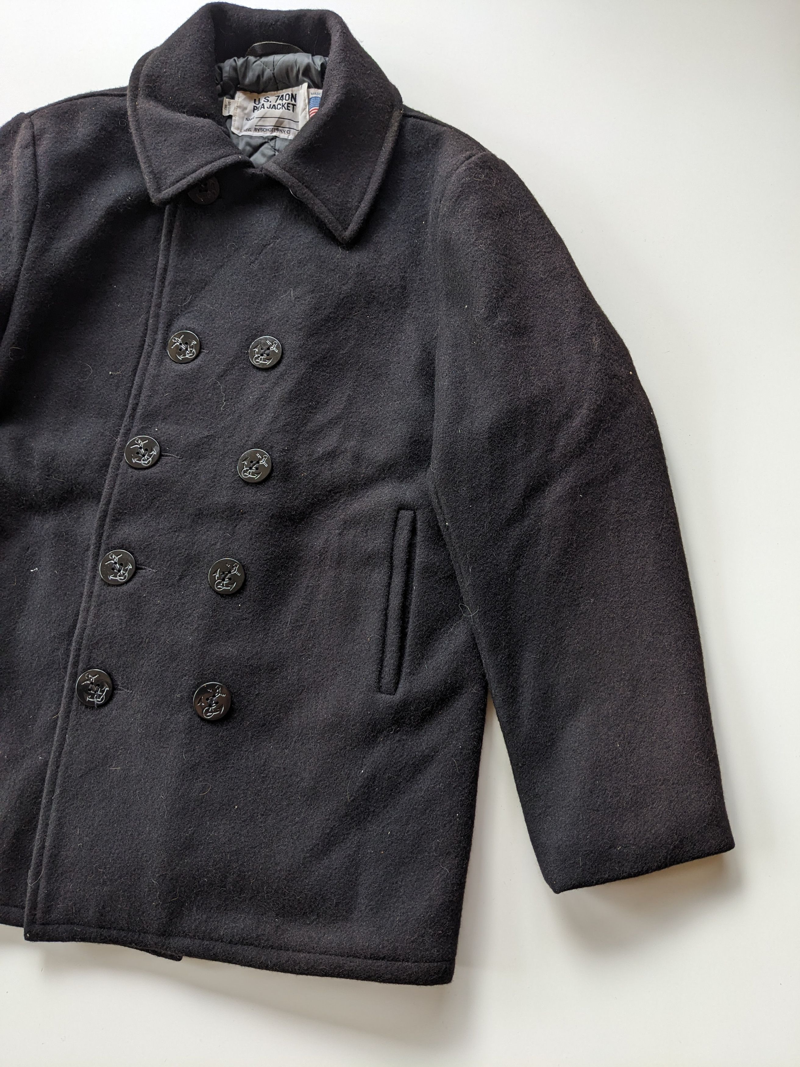 Schott Vintage Schott U.S 740N Peacoat wool jacket Size US XXS / EU 40 - 5 Thumbnail