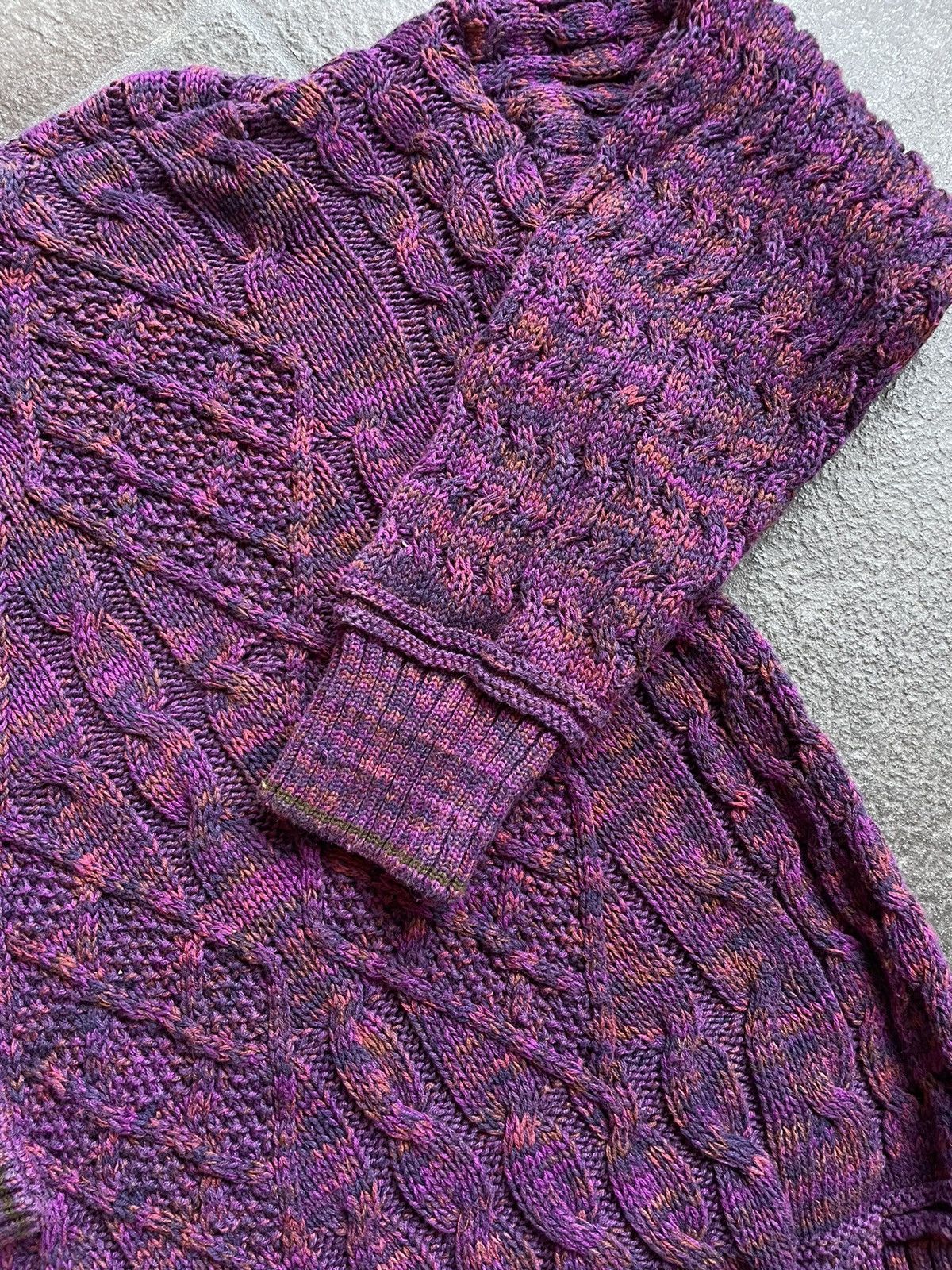 Alexander Julian Vintage Purple Knit Sweater Size US M / EU 48-50 / 2 - 3 Thumbnail