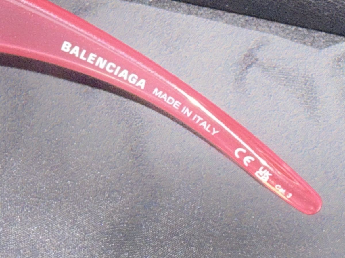 Balenciaga BALENCIAGA - PINK 80MM SHIELD SUNGLASSES Size ONE SIZE - 6 Thumbnail