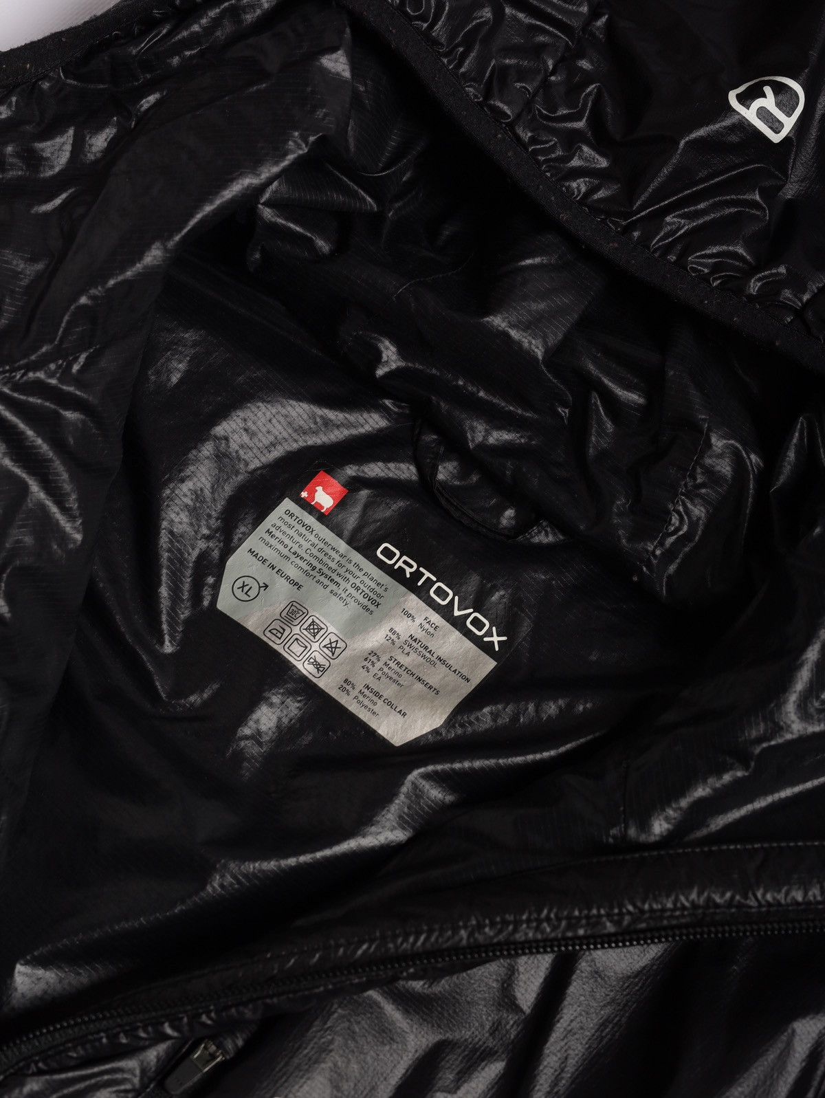 ORTOVOX Ortovox Mens Black Nylon Jacket Swiss Wool Insulated Size US XL / EU 56 / 4 - 11 Thumbnail