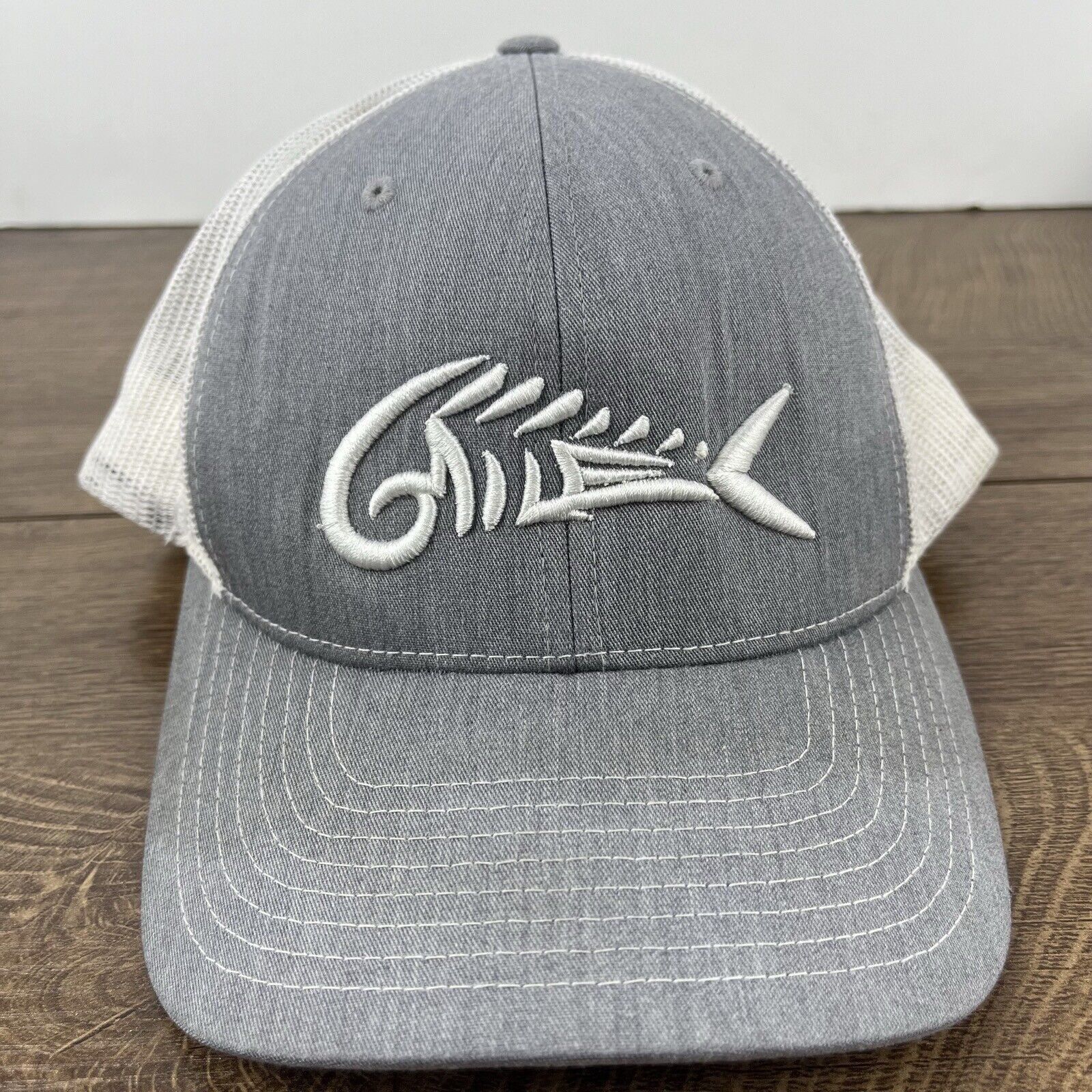 Other Fish Skeleton Hat Fish Skull Snapback Hat Gray Adjustable Ha Size ONE SIZE - 4 Thumbnail