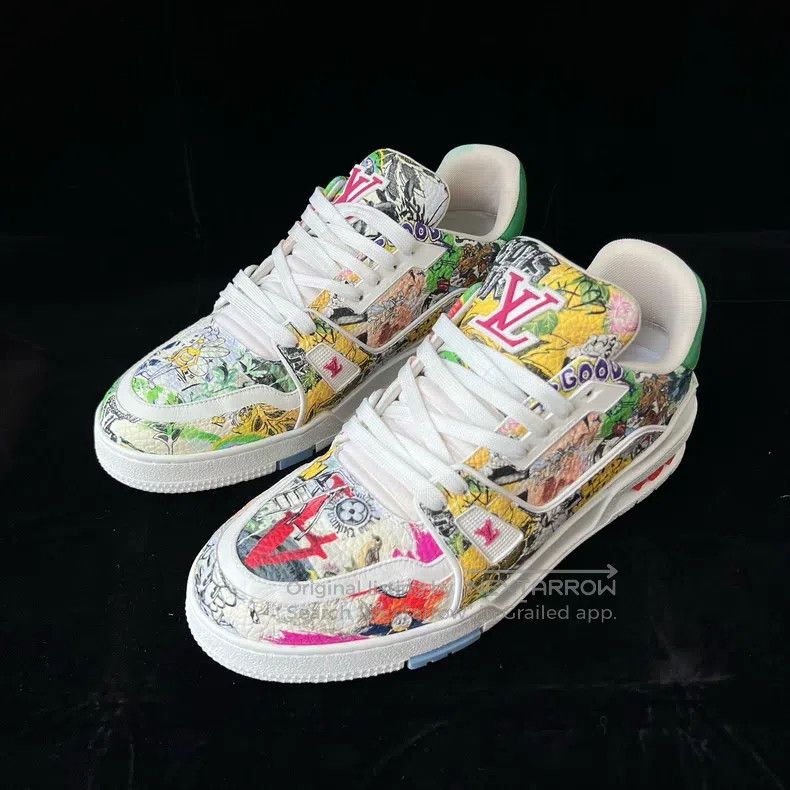 Louis Vuitton Trainer Doodle Board Shoes
