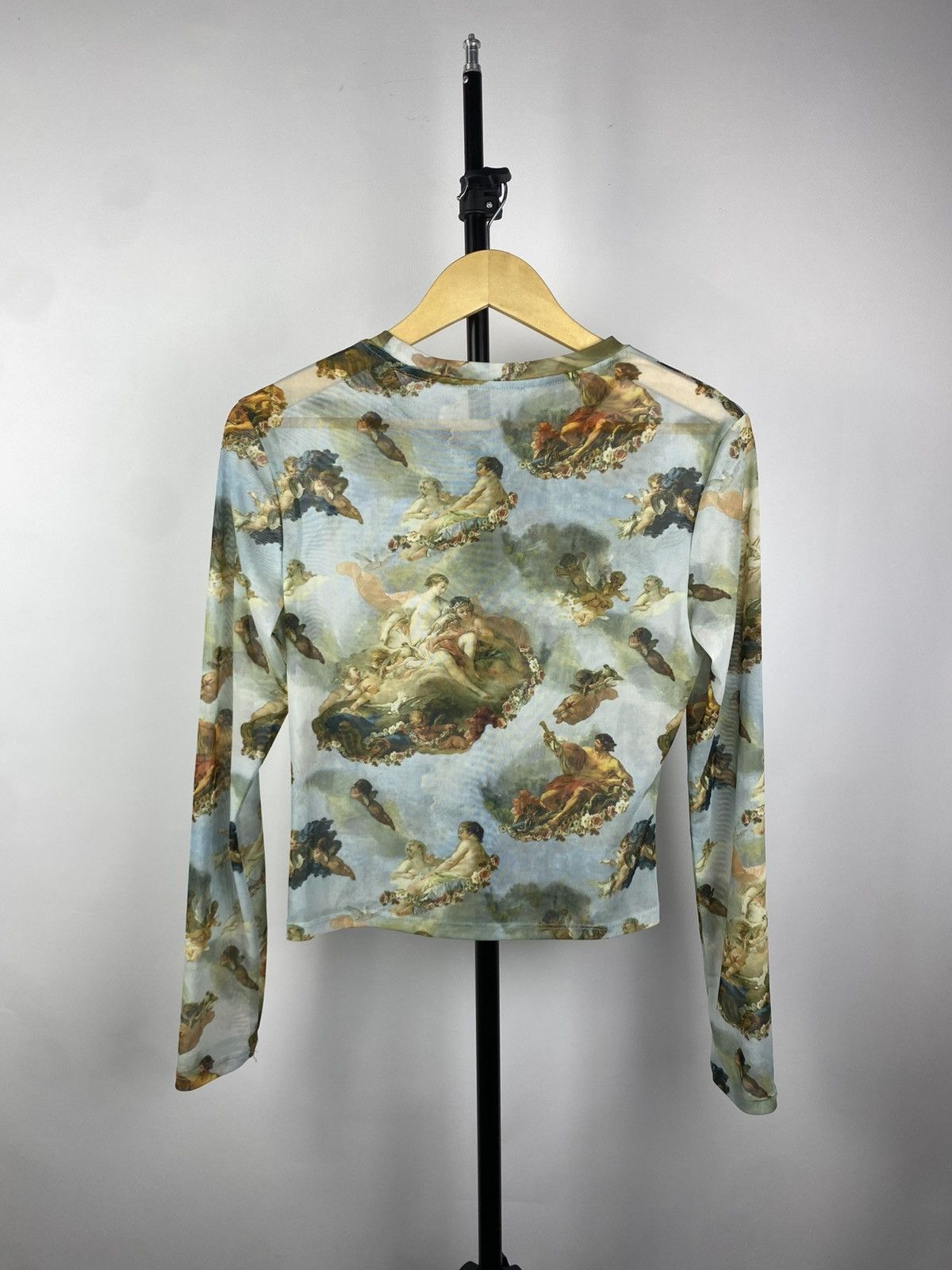 Designer × Japanese Brand × Vintage Save The Queen Jean Paul Gaultier Style Angels Mesh Blouses Size M / US 6-8 / IT 42-44 - 4 Thumbnail