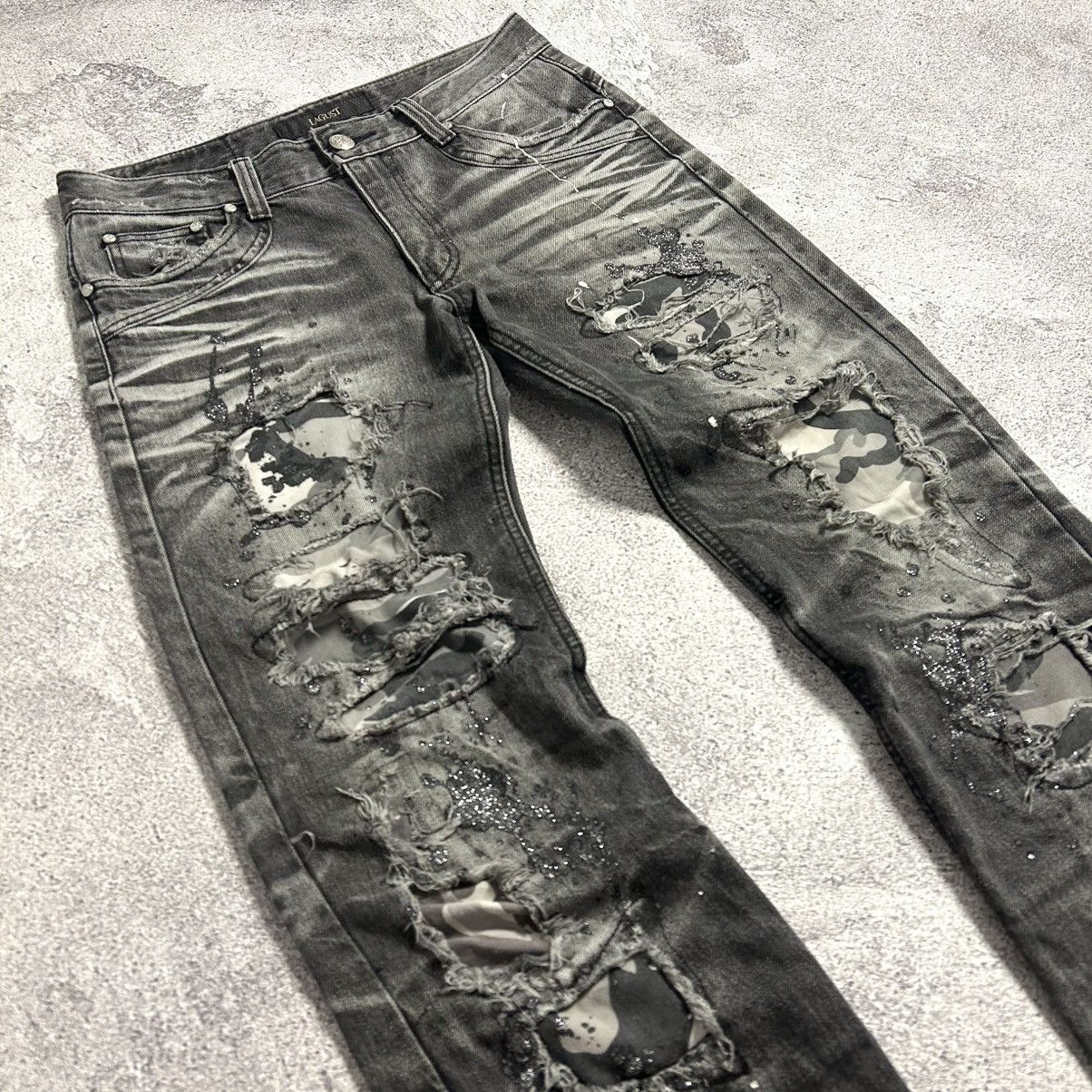Japanese Brand Lagust Crazydistressed Denim Pants Size US 32 / EU 48 - 11 Thumbnail