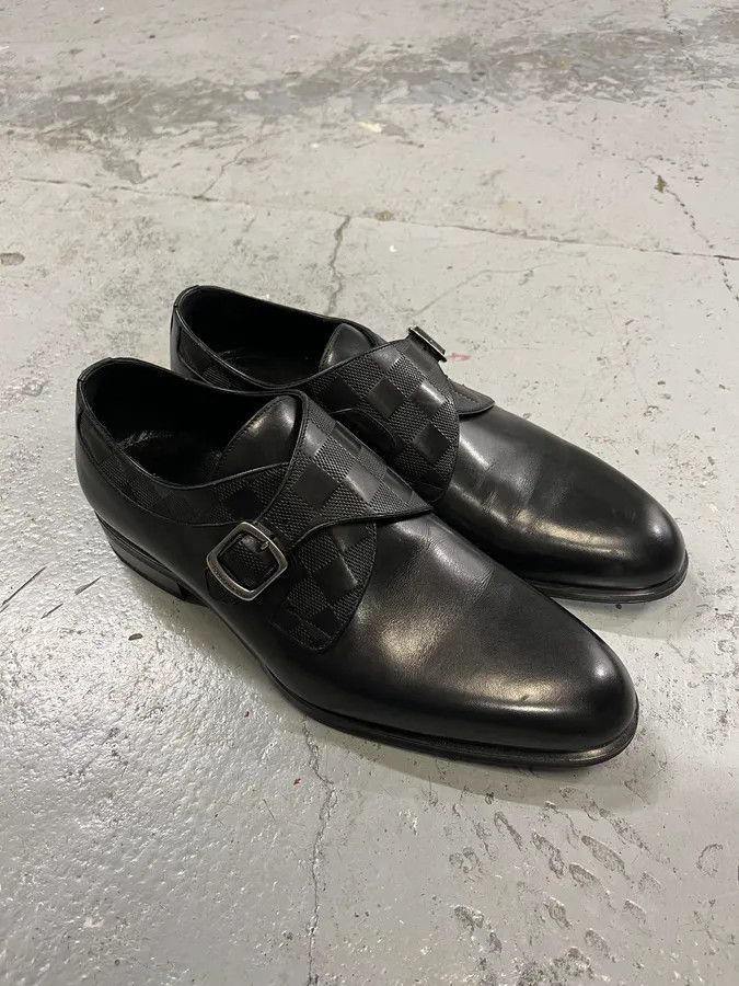 Louis Vuitton Louis Vuitton Buckle Black Leather Derby Shoes Size US 9 / EU 42 - 4 Thumbnail
